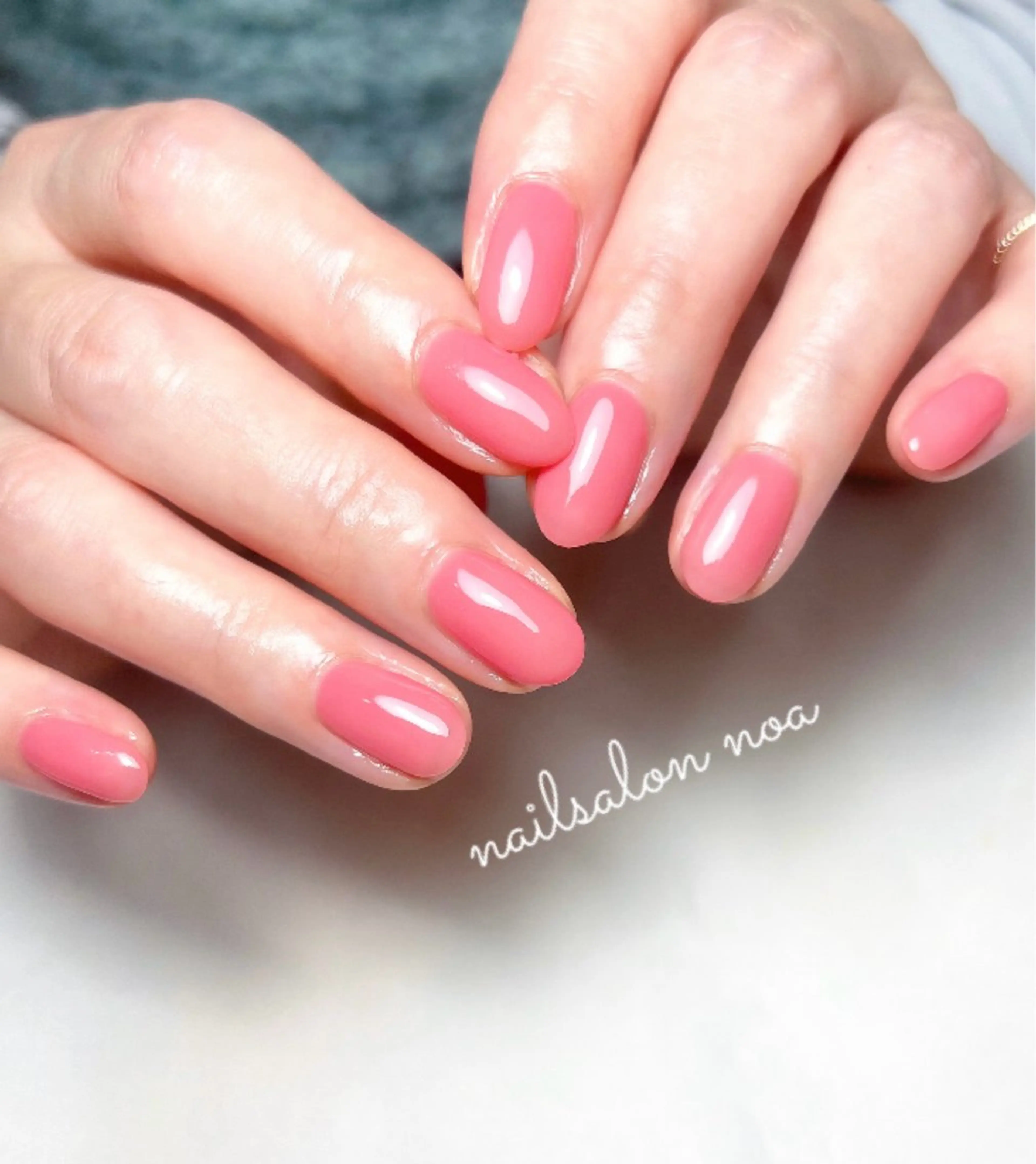 ネイル ジェルネイル ニュアンスネイル ワンカラーネイル パラジェル 夏ネイル ハンドネイル noa nail所属・nailsalon noaのネイルデザイン