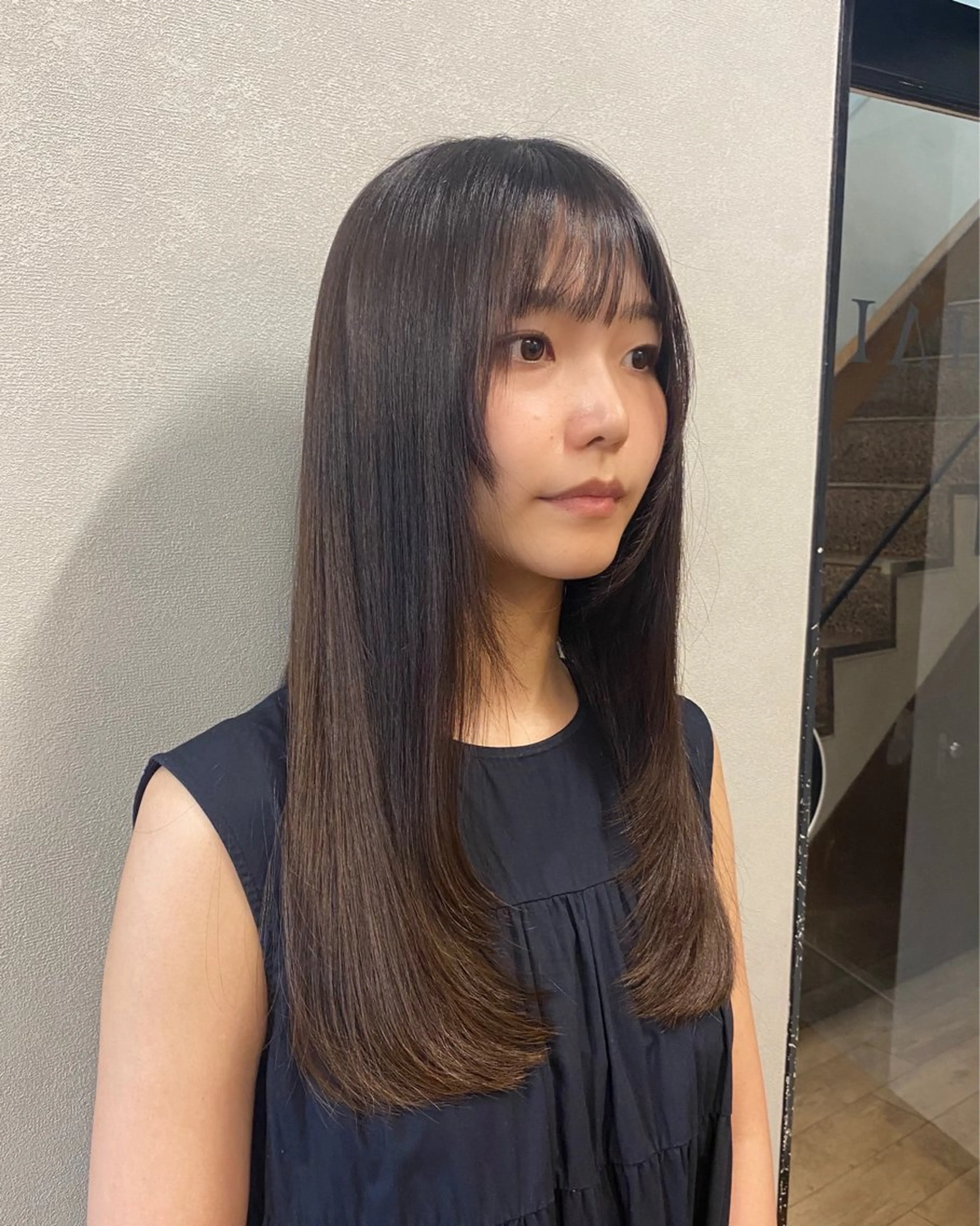 ロング レイヤーカット 美伶/大阪美容室 /透明感カラーのヘアスタイル
