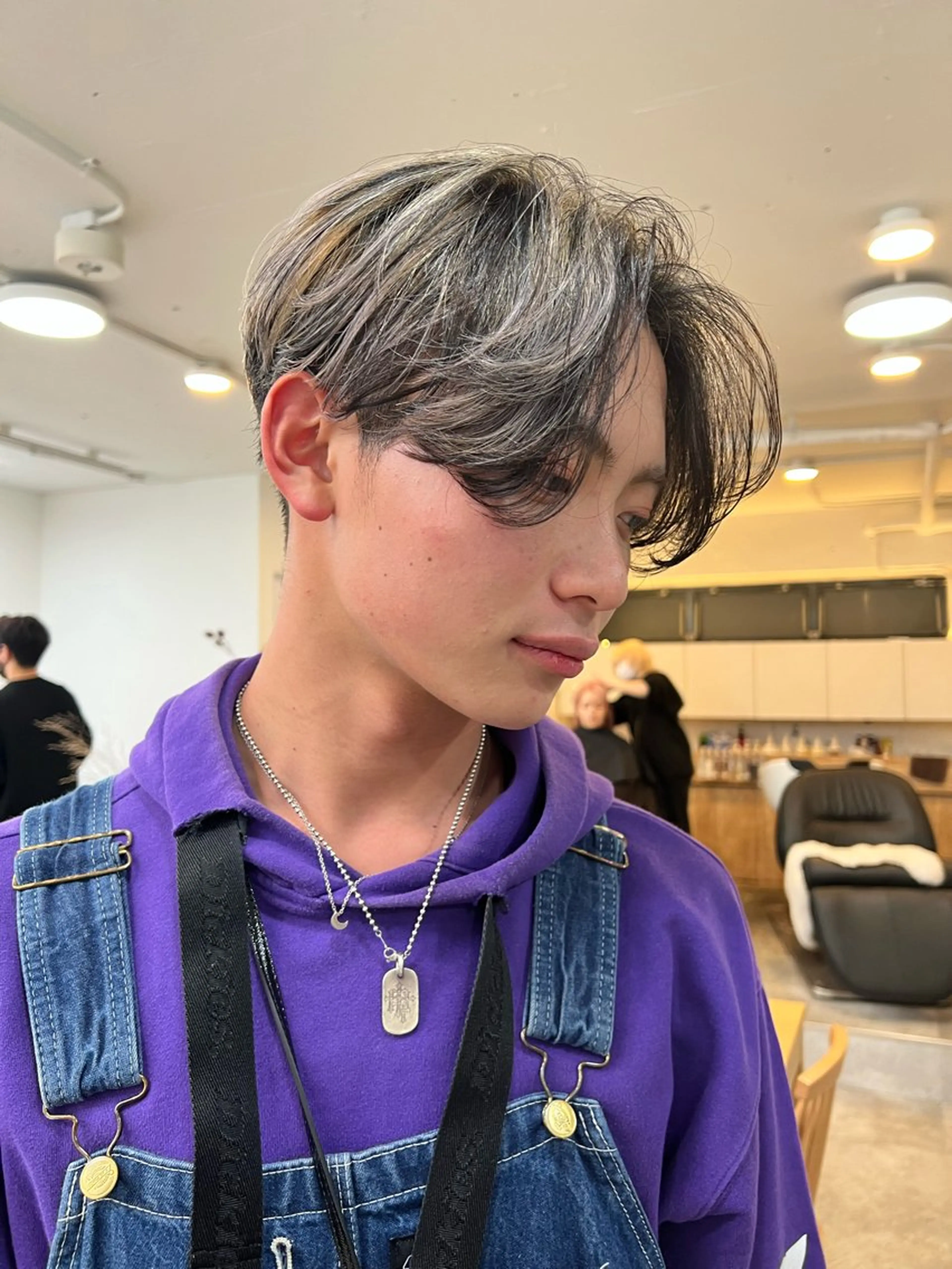 カラー パーマ メンズ 🇰🇷韓国風カット 本木将紀🇰🇷のヘアスタイル