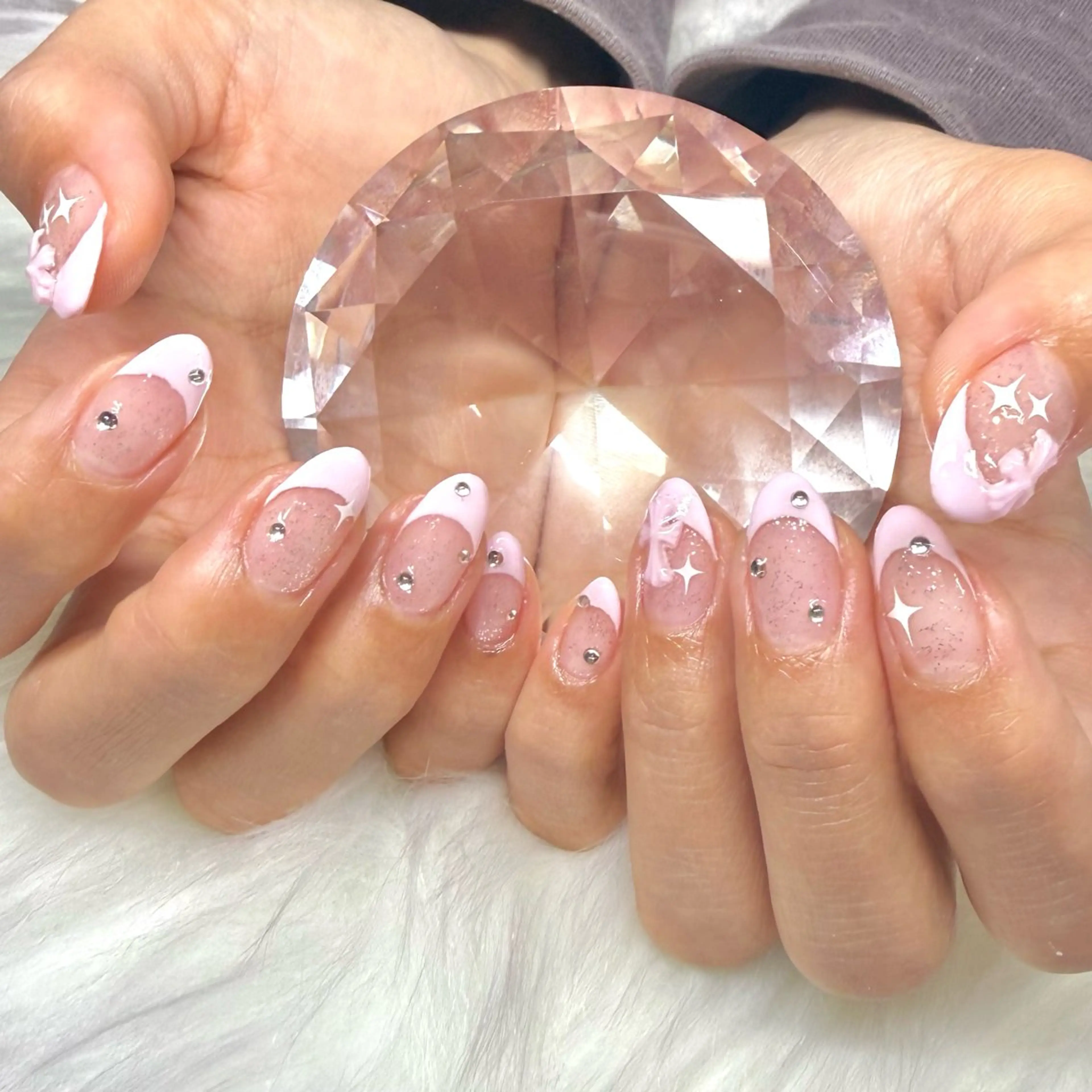 【オフあり】グラデ/フレンチの写真