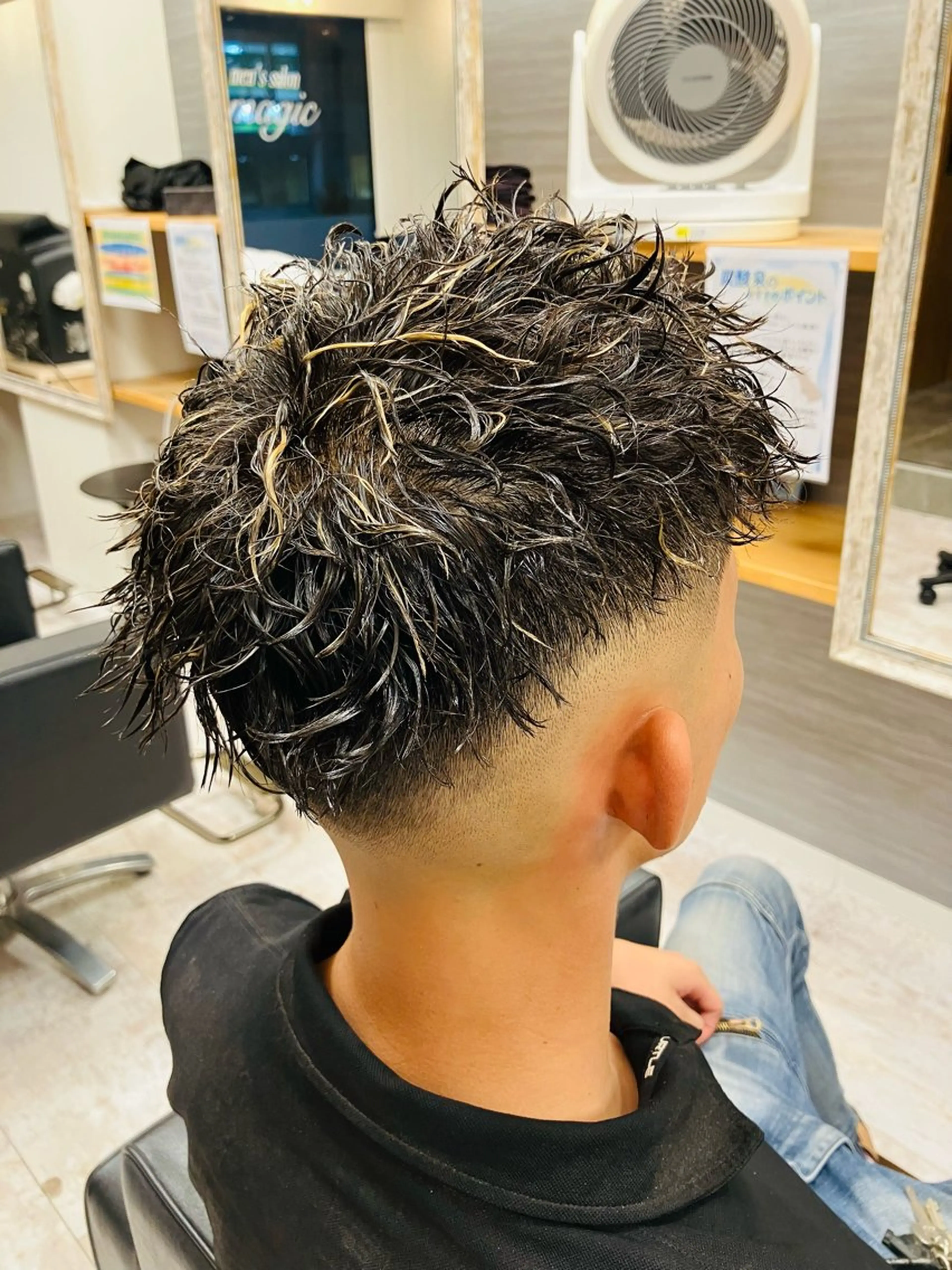 パーマ メンズ カット ヘアカラー パーマ メンズ特化/パーマ/ フェードWATARUのヘアスタイル