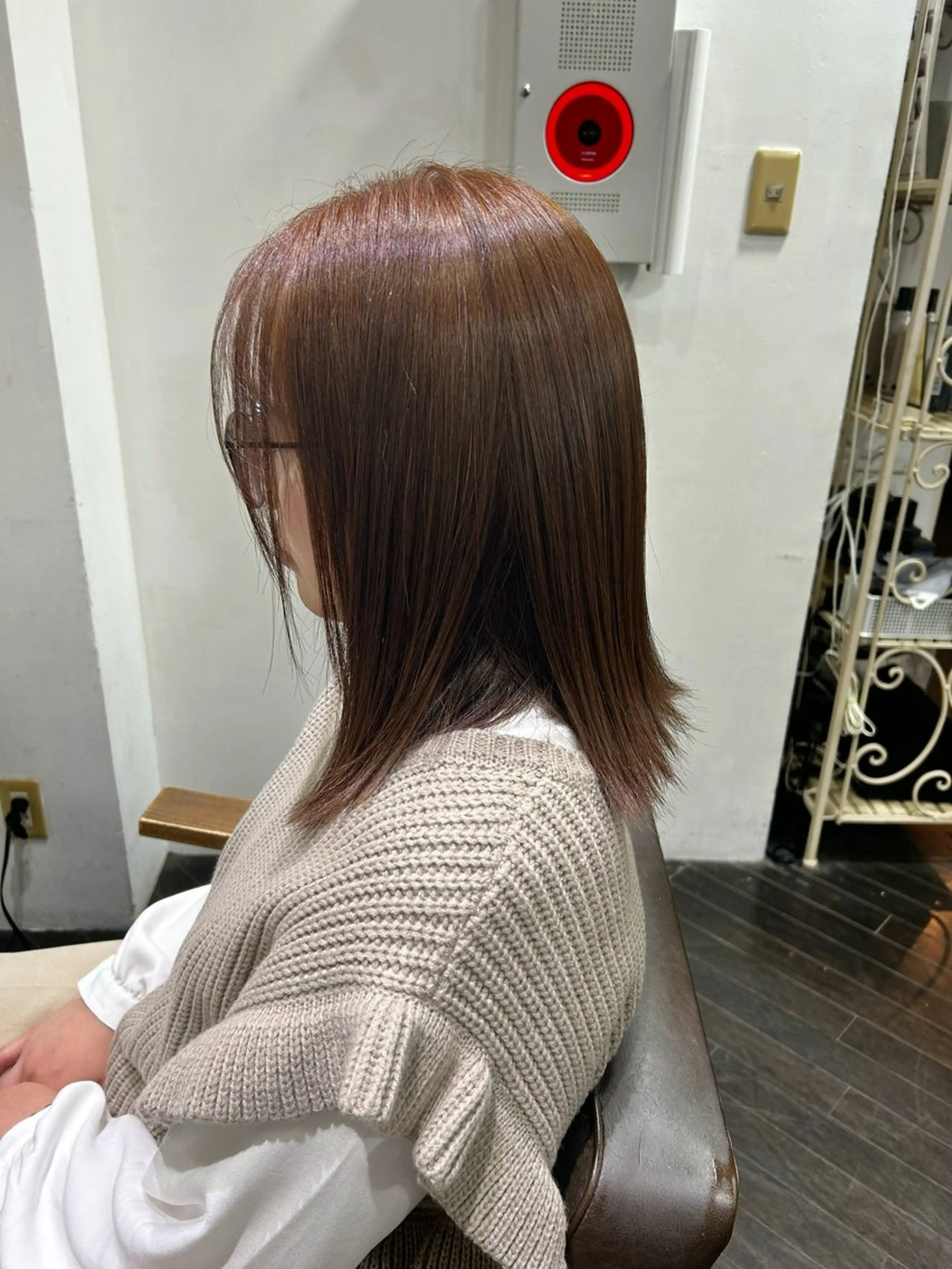 ミディアム ヘアカラー 渡部 まひろのヘアスタイル