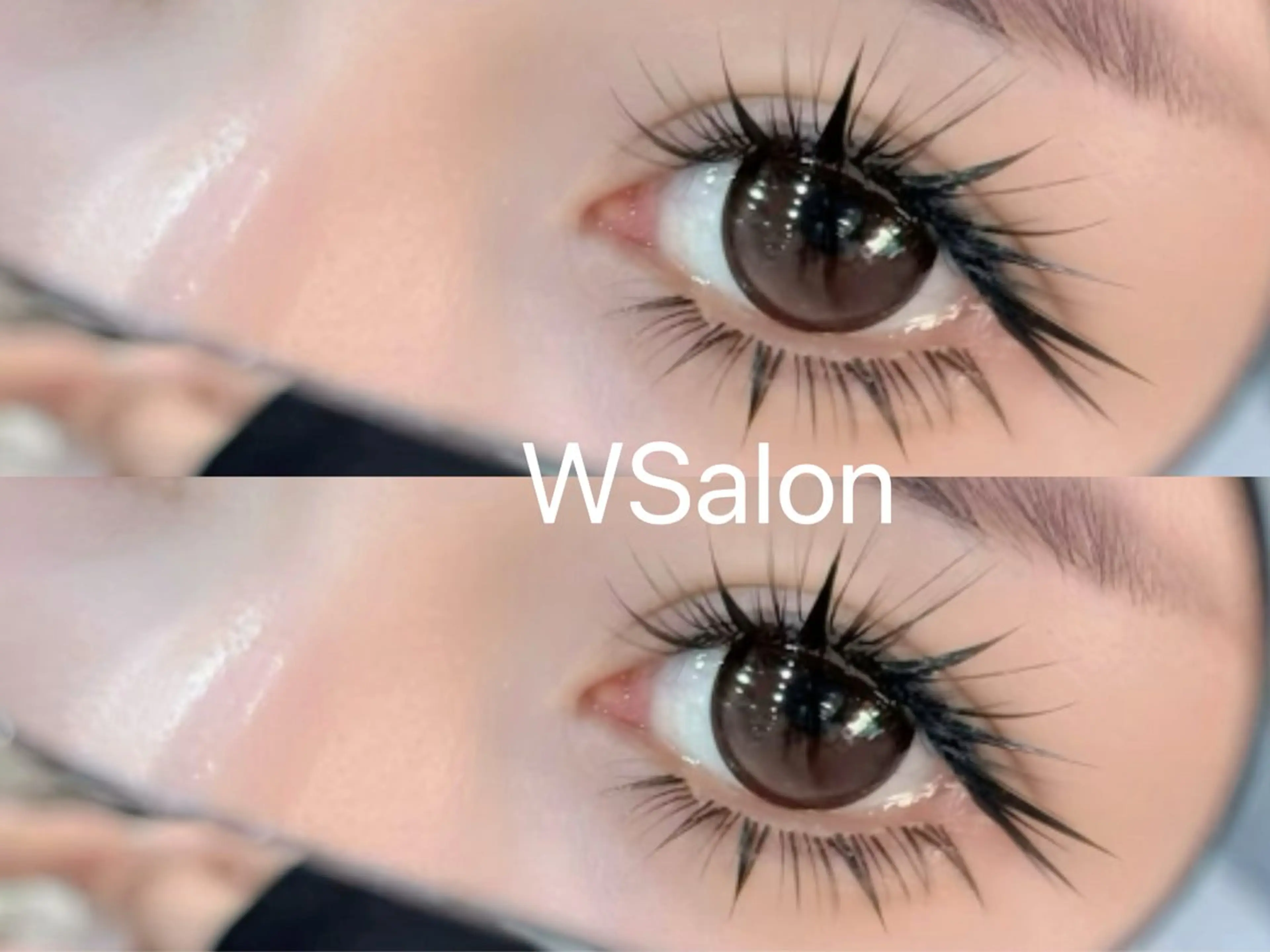 マツエク・マツパ 付け放題 バインドロック カラーマツエク フラットラッシュ 韓国風マツエク W Salon アイラッシュのマツエク・マツパデザイン