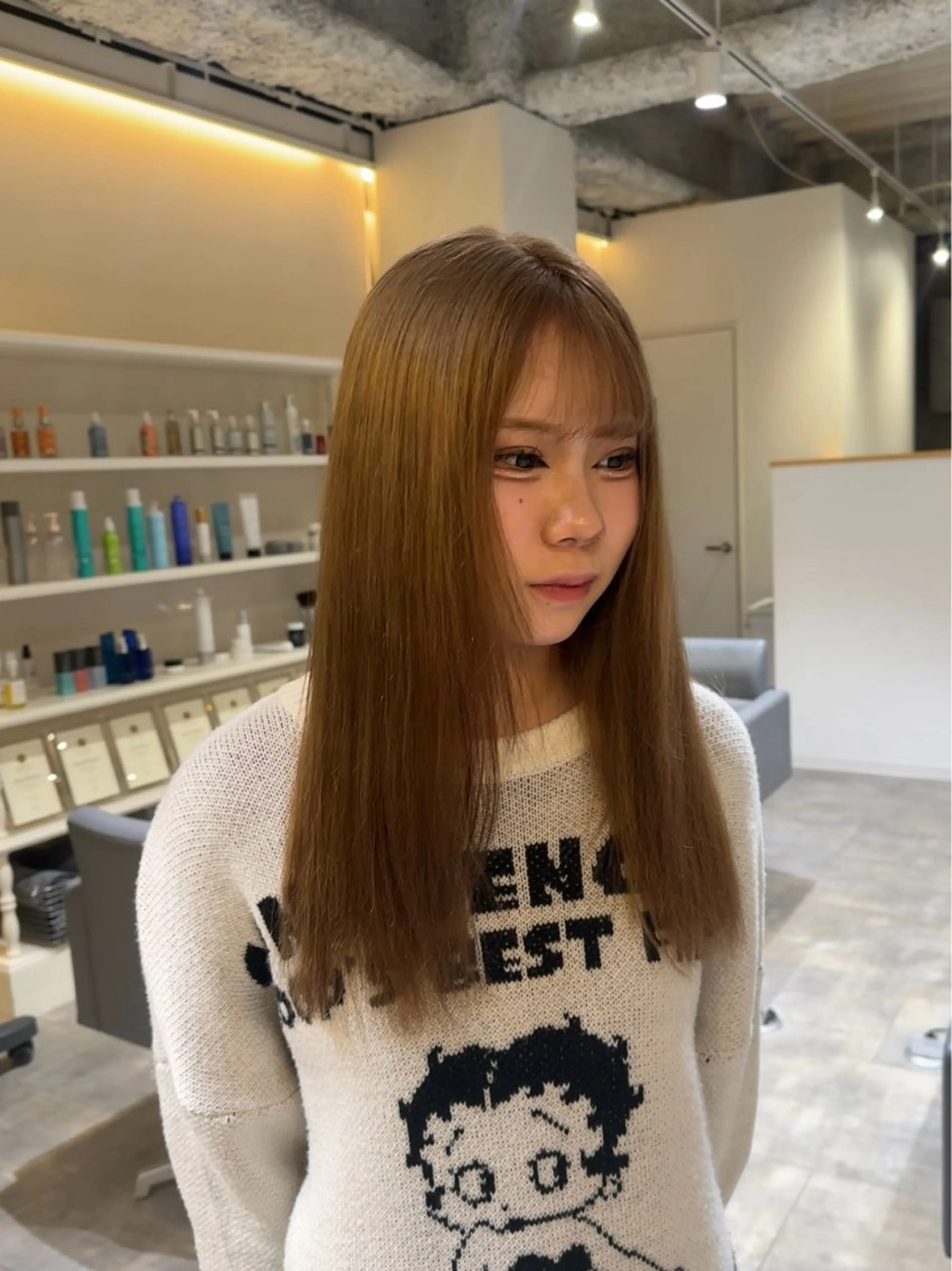 ロング カラー ヘアカラー CAF所属・渚音 nanoのヘアスタイル
