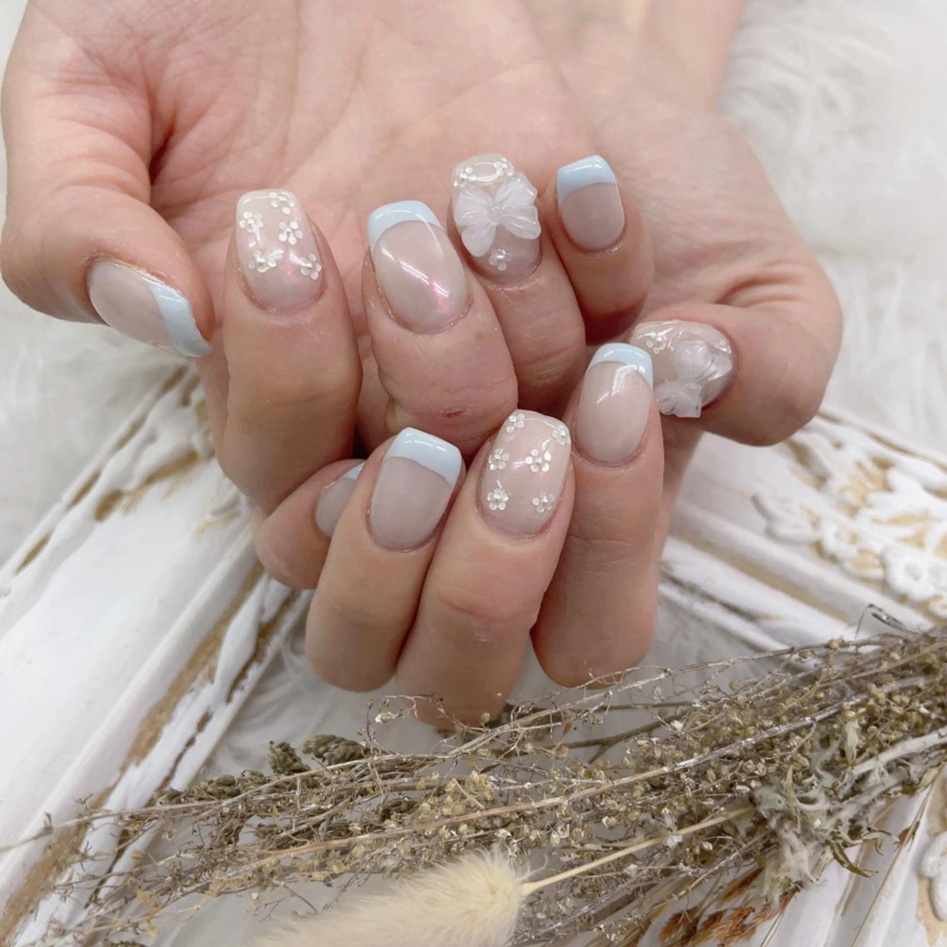 ネイル 🦋ネイルサロン ブラン🌈ゆりのネイルデザイン