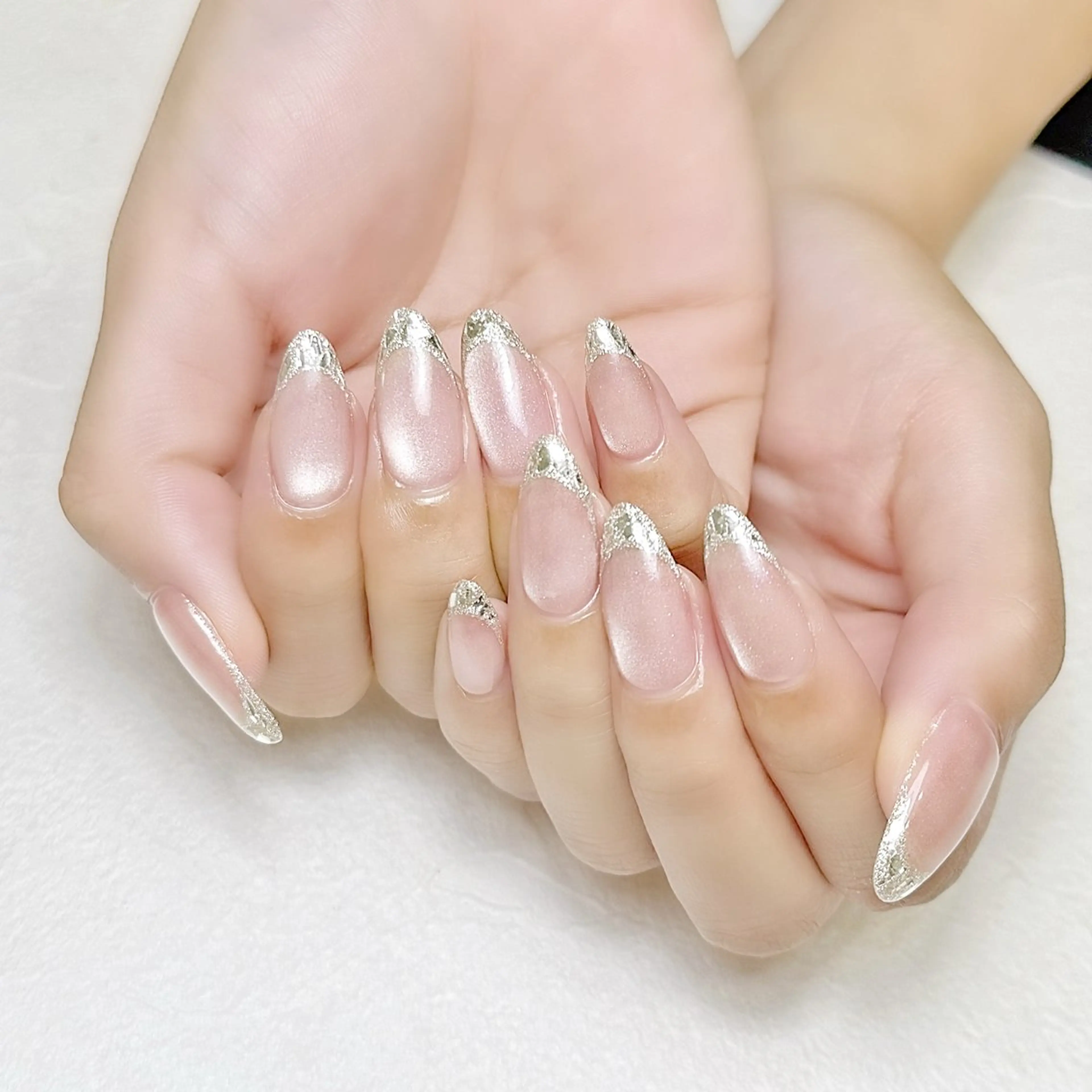 ネイル フレンチネイル ガラスフレンチ マグネットネイル オフィスネイル ワンカラーネイル rouse nail RISATOのネイルデザイン