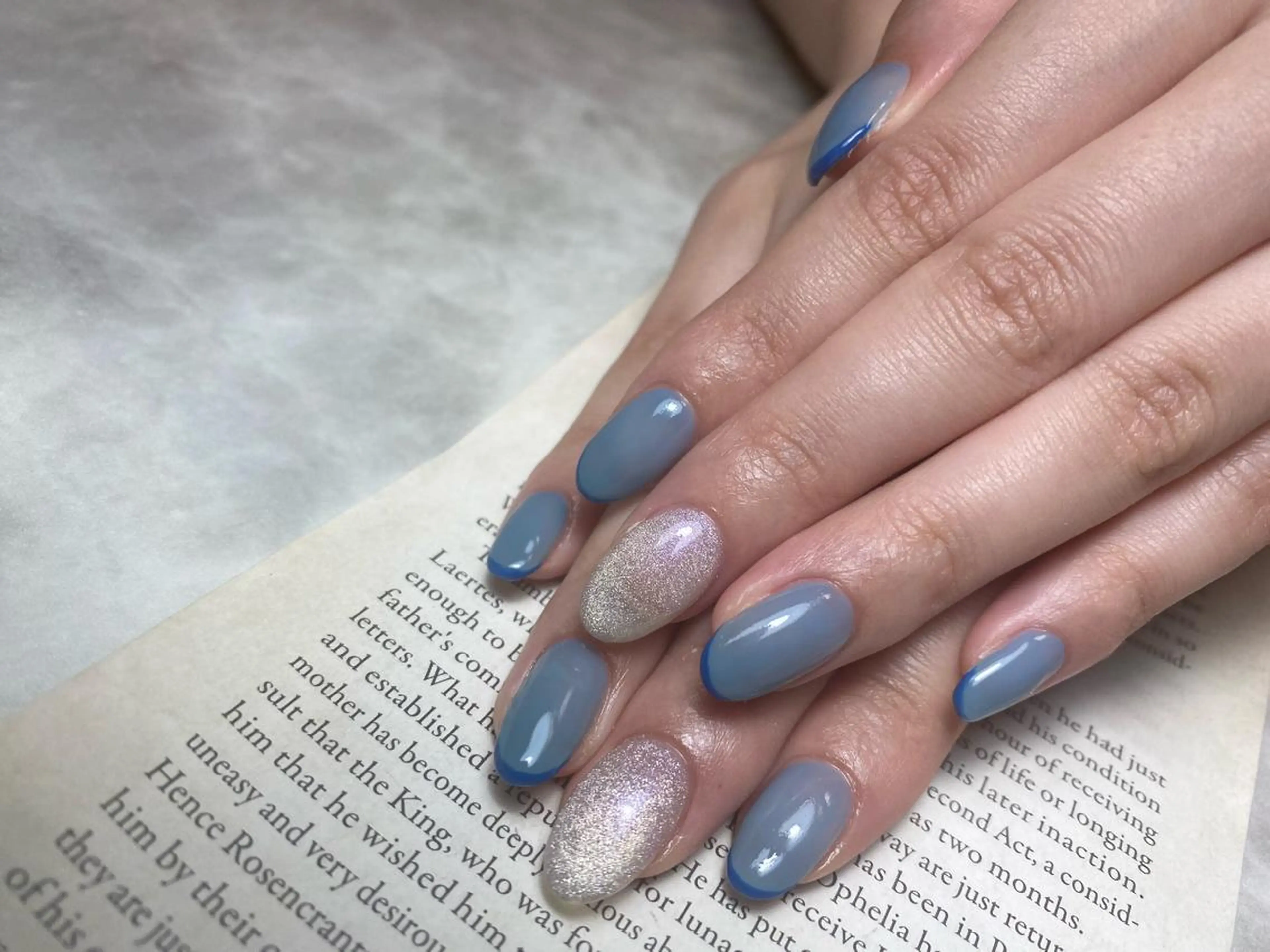 ネイル フレンチネイル マグネットネイル UVネイル ハンドネイル ハンドケア 🌿Charme🌿 MAIのネイルデザイン