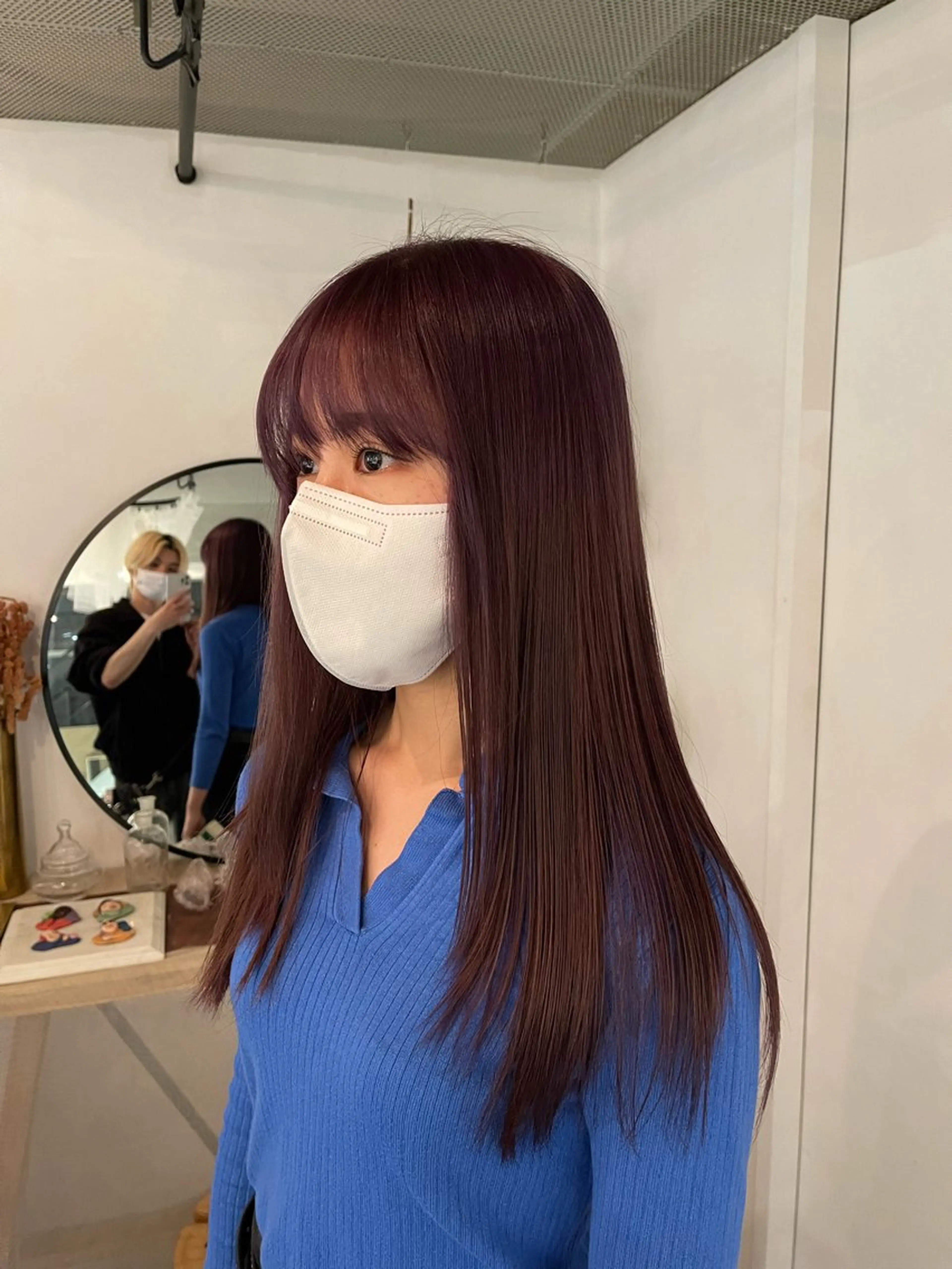 カラー ブリーチ 透明感カラー グレージュ ラベンダーカラー ラベンダーグレージュ 無料カットモデル /河内温太のヘアスタイル