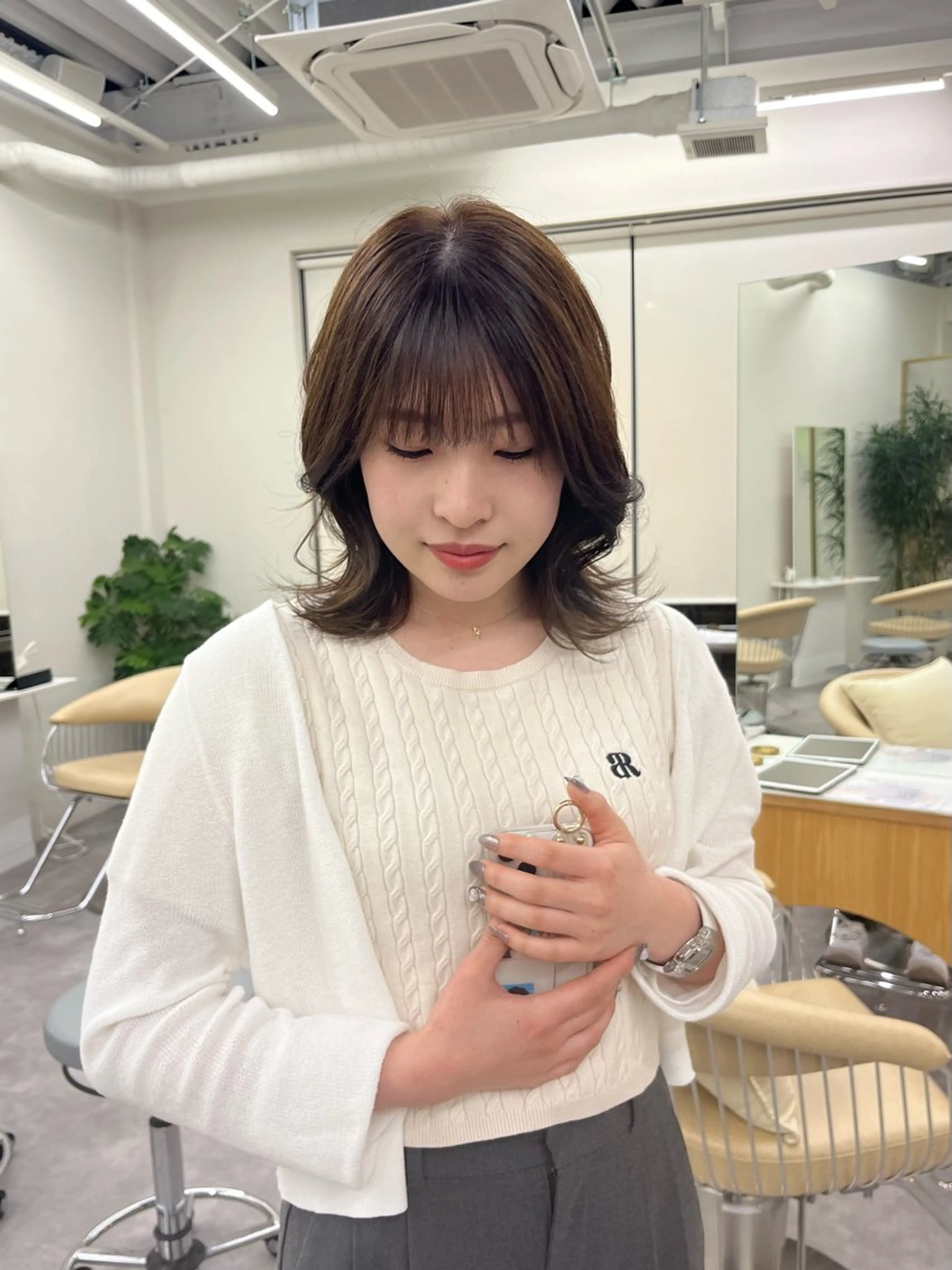 カラー 透明感カラー 似合わせカット🌼 沙奈のヘアスタイル