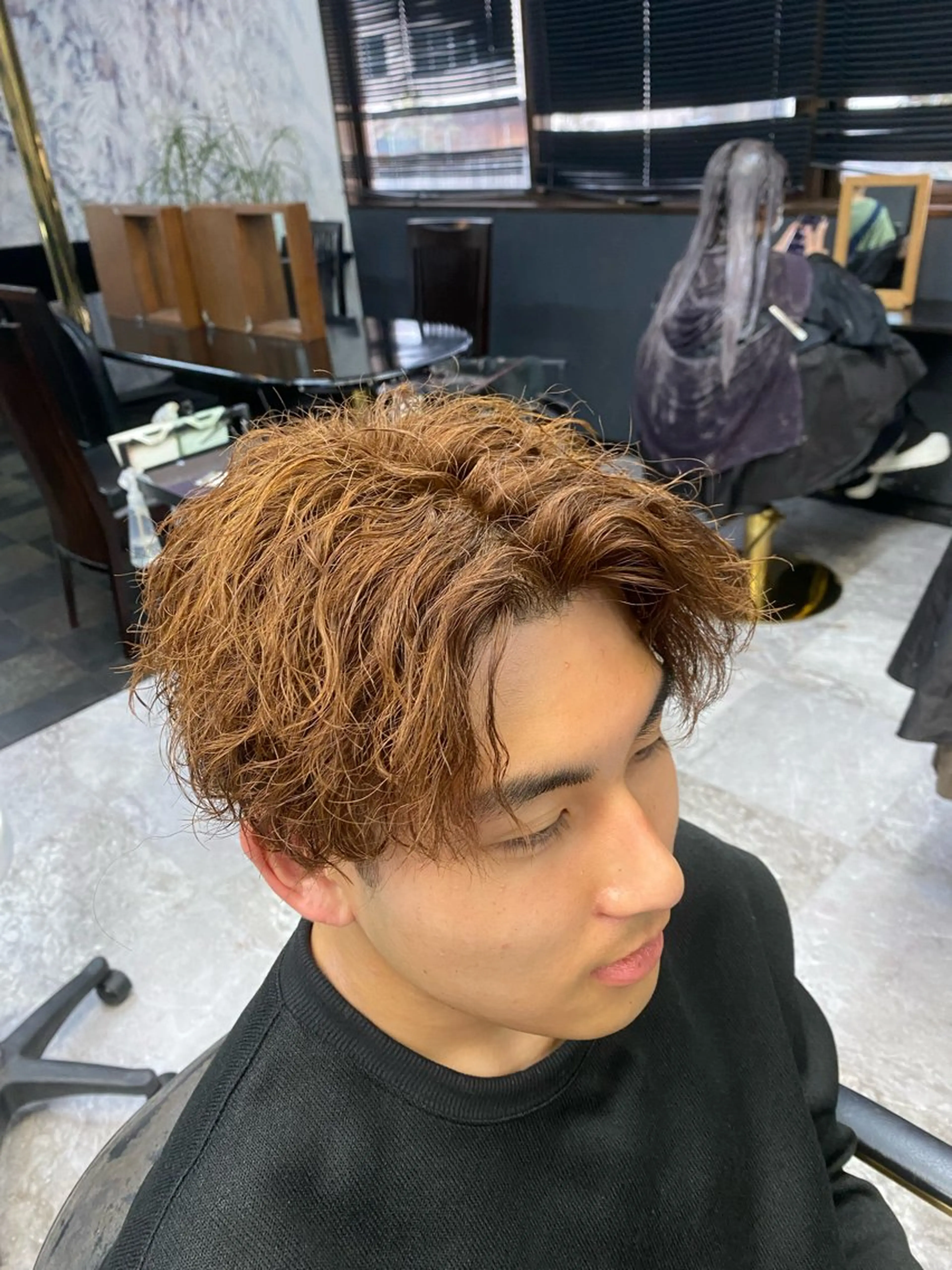 ショート パーマ 池田 亮雅のヘアスタイル