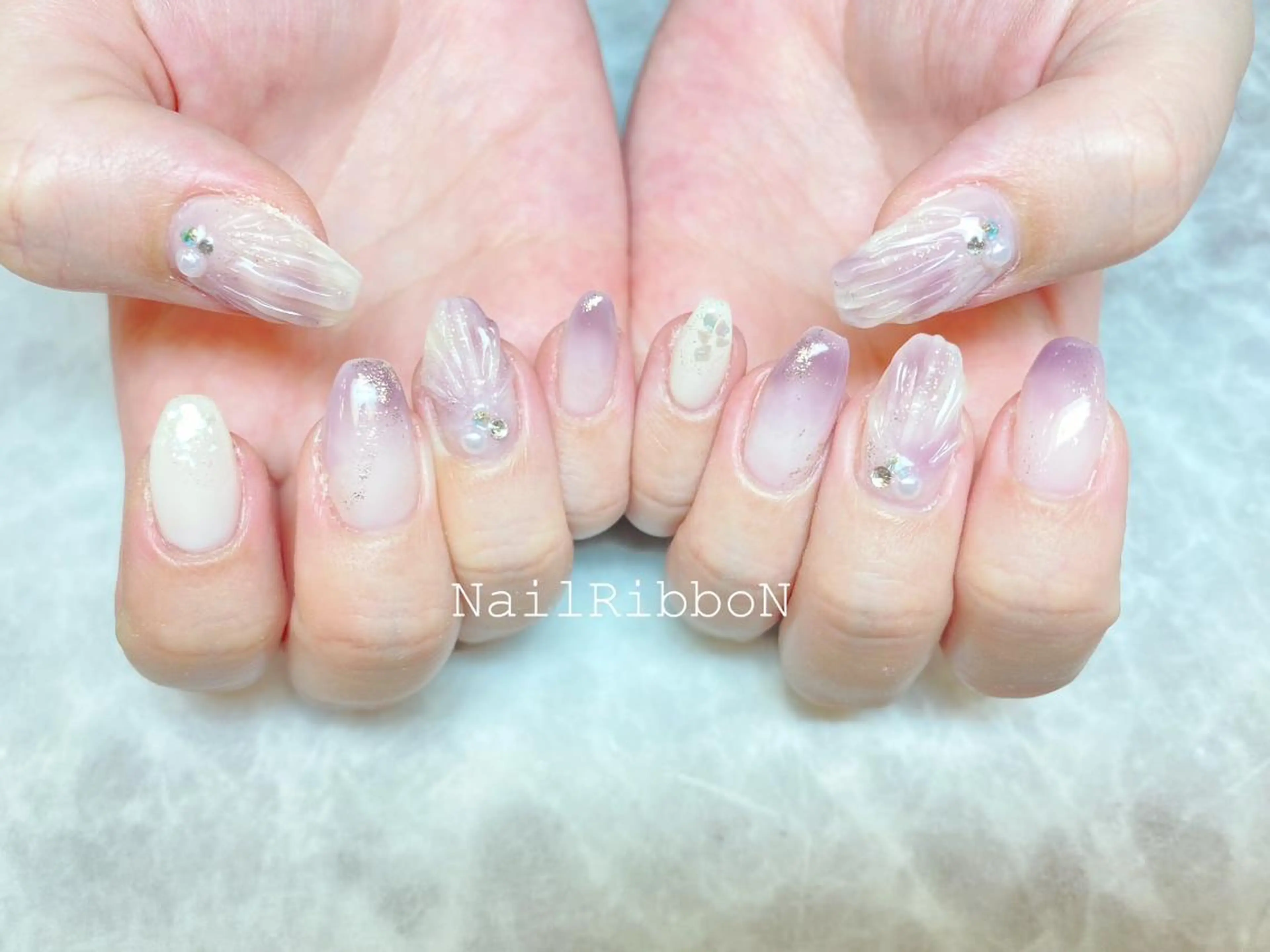 ネイル ネイルリボン 石田のネイルデザイン