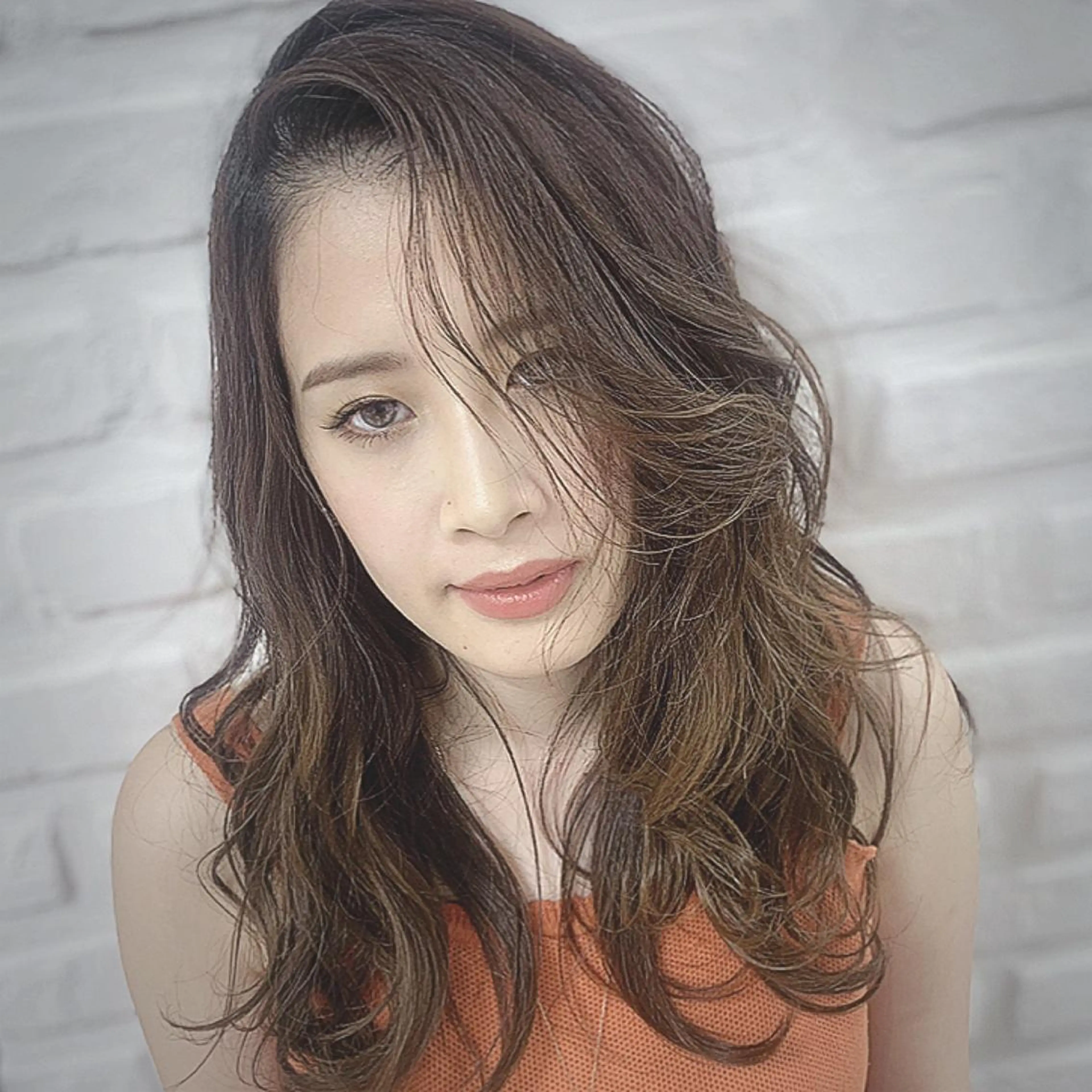 ロング カラー カット ヘアカラー トリートメント 【デザインカラー】 粥川佳日望のヘアスタイル