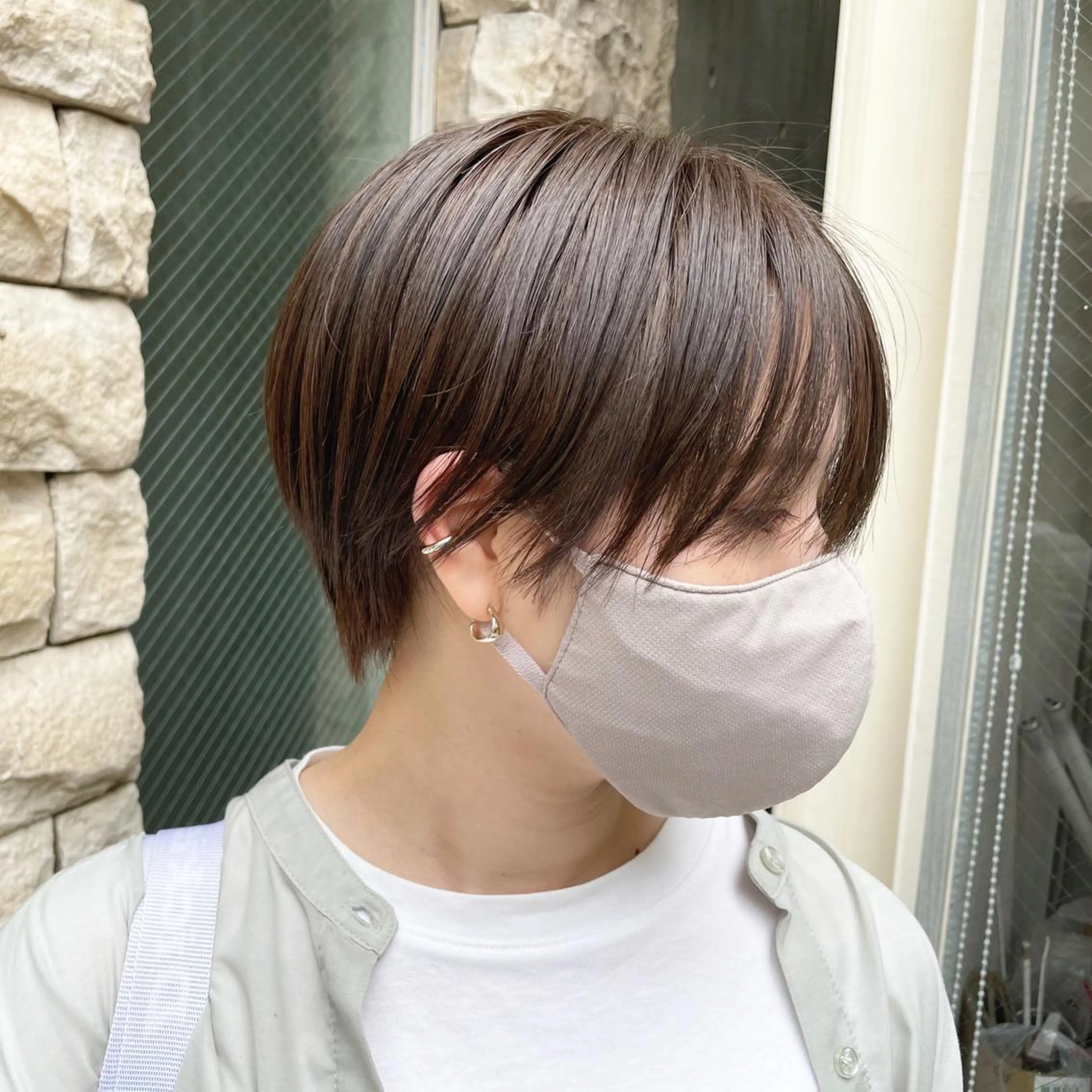 ショート カラー ショートヘア カット EMANON天神所属・Hitomi Ezakiのヘアスタイル