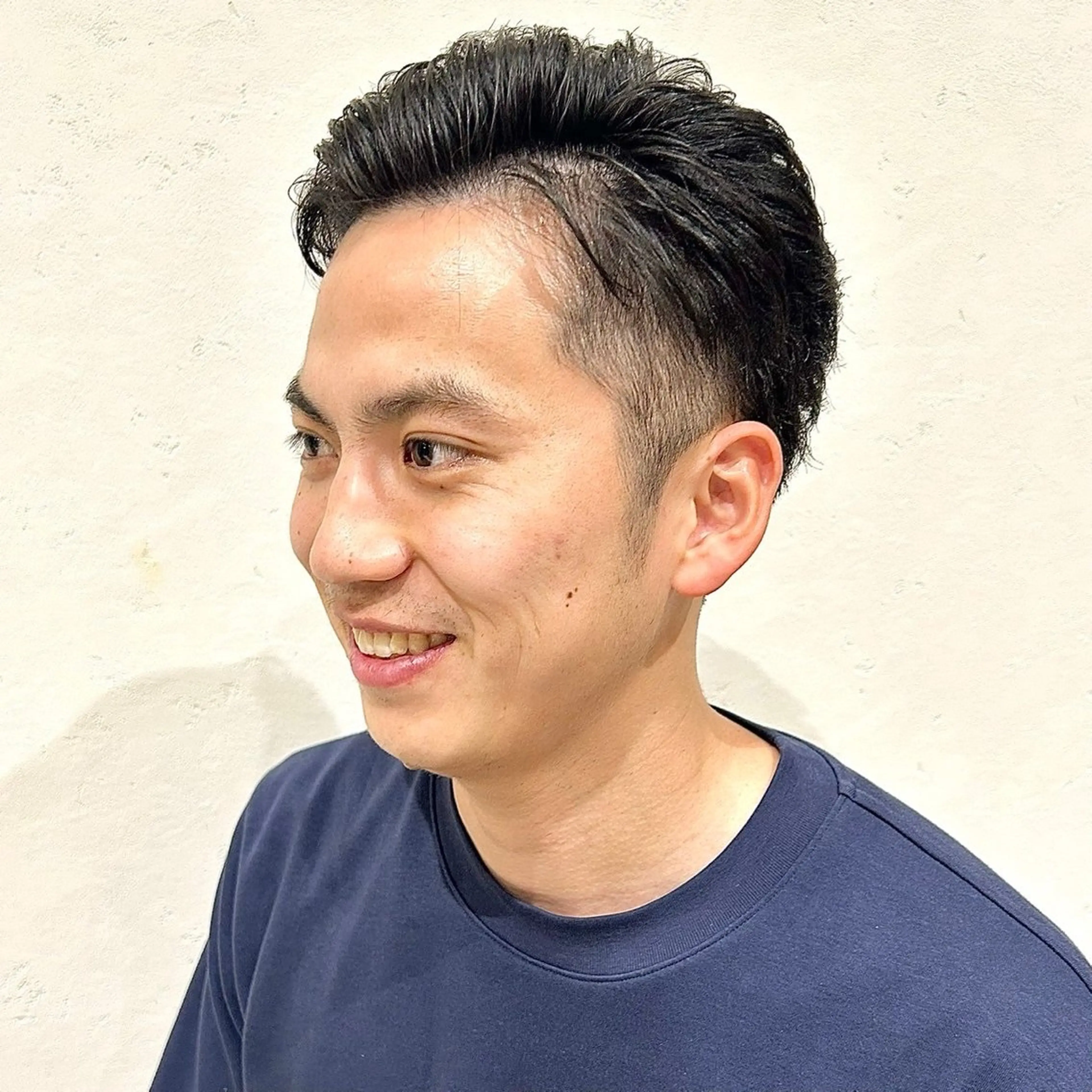 メンズ センターパート マッシュ メンズパーマ スパイキーショート ツーブロック カット 🍒中川葵久美🍒 メンズ/パーマのヘアスタイル