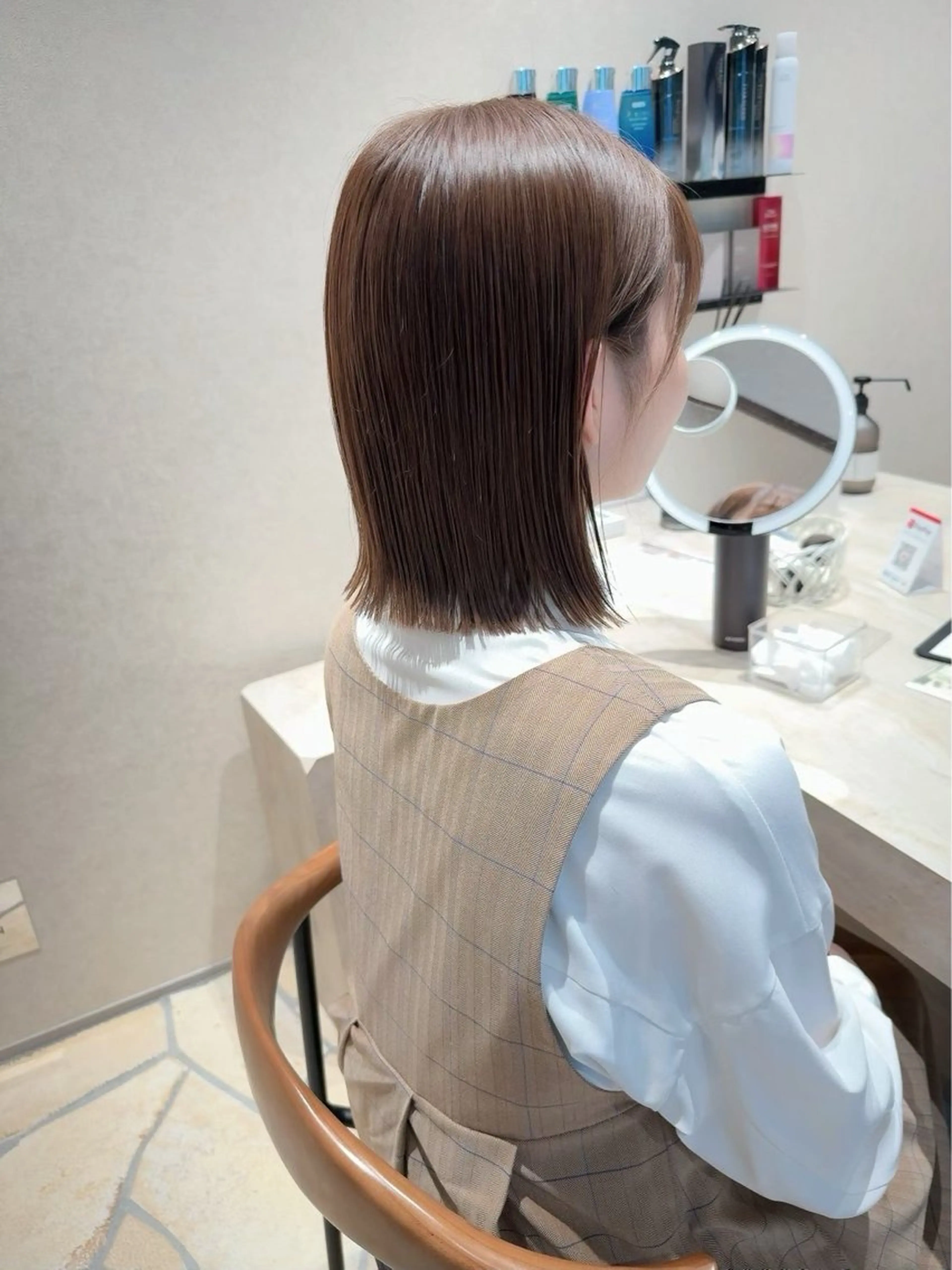 ショート カラー ヘアカラー 吉原 星稀のヘアスタイル