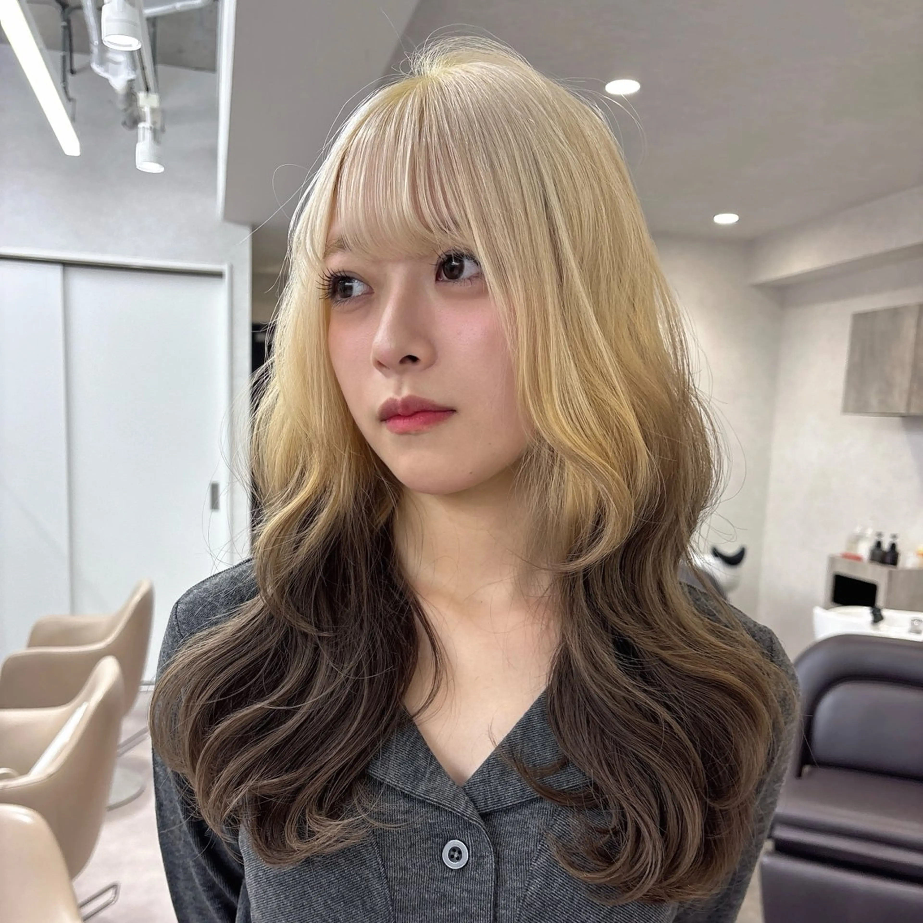 ロング カラー ヘアカラー うる艶カラー/ハイト ーン🎀hina🎀のヘアスタイル