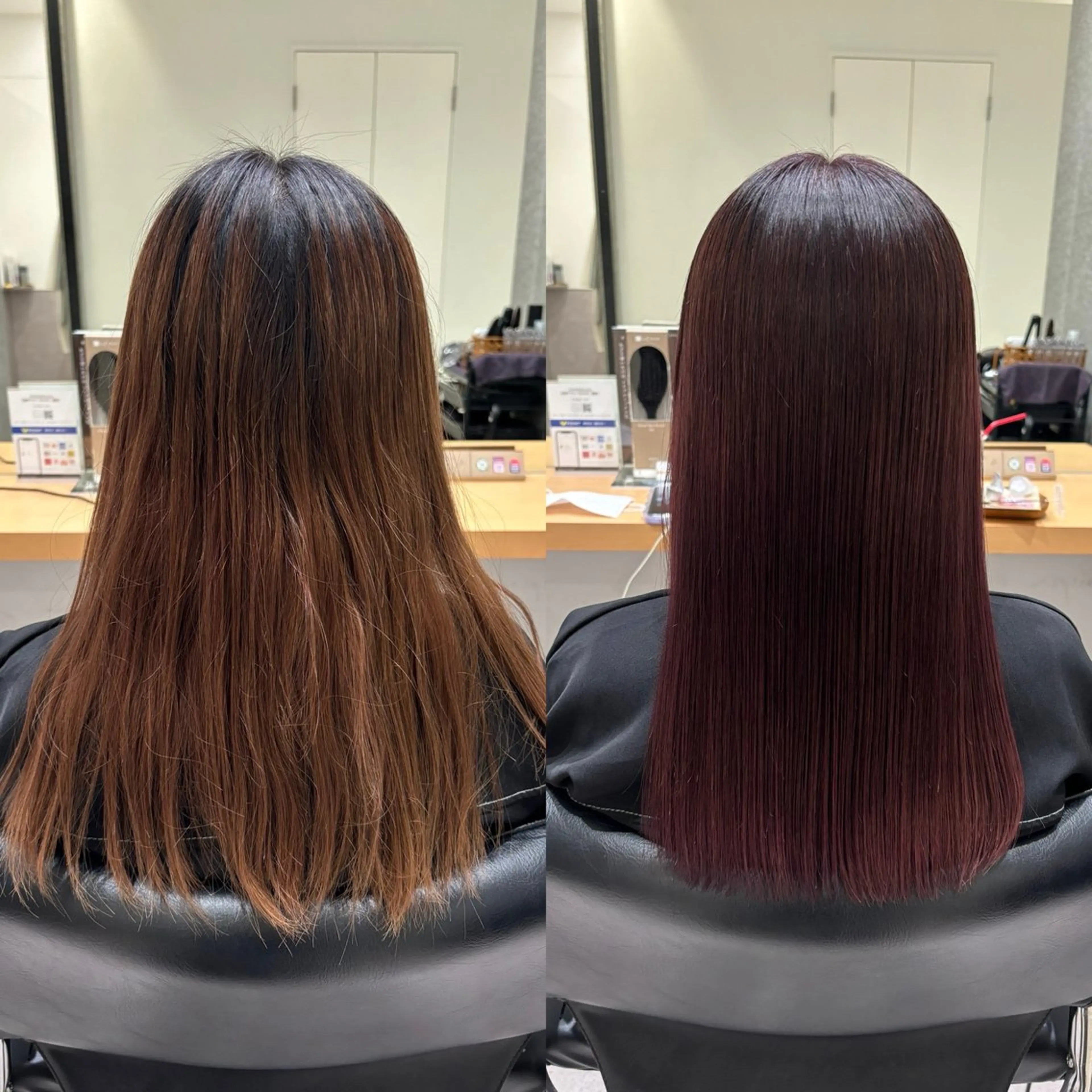 ミディアム カラー トリートメント カット ヘアカラー トリートメント GOTODAY  SHAiRE SALON　新宿Aura店所属・髪質改善ヘアケア 艶髪特化/上田のヘアスタイル