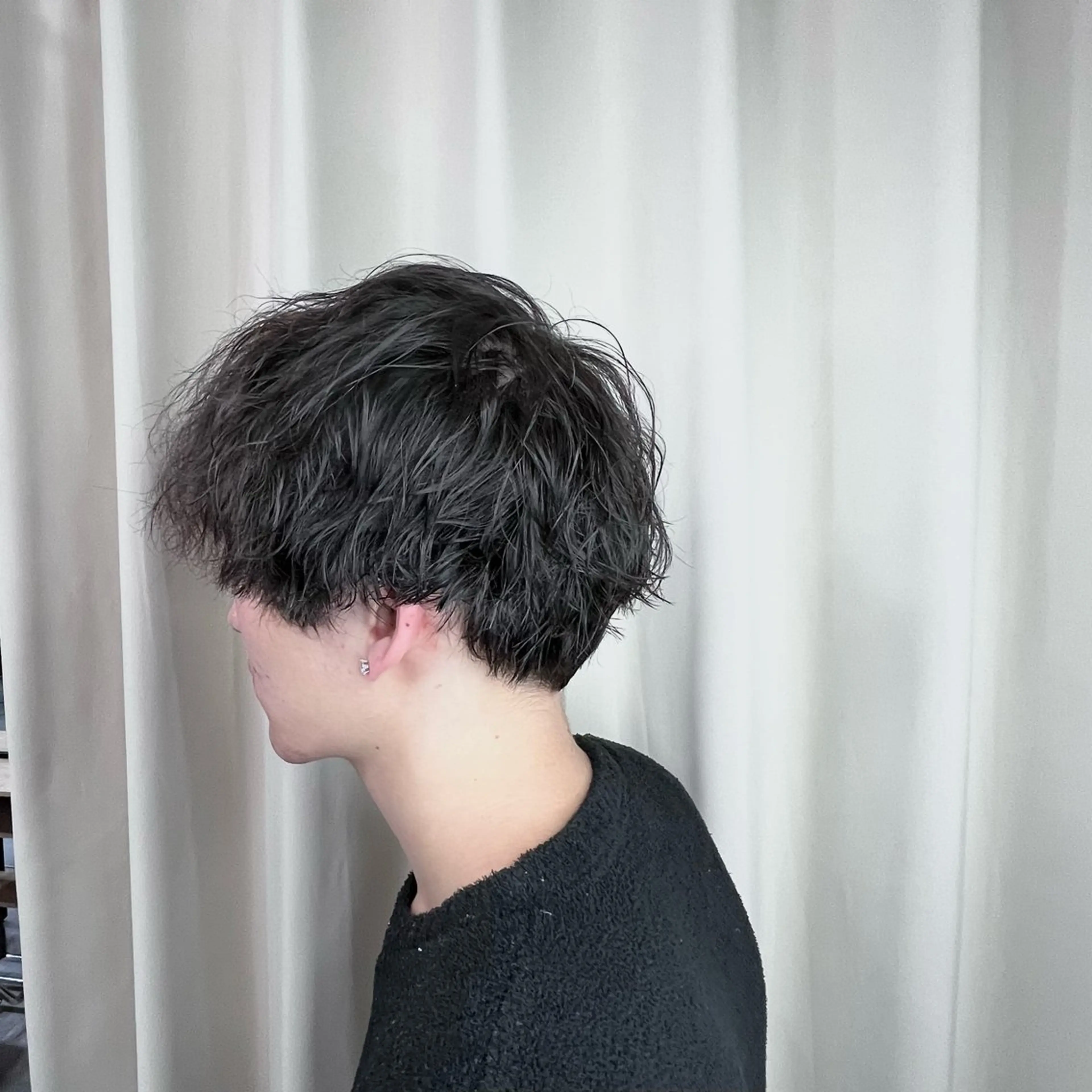 パーマ メンズ かなざわ みかのヘアスタイル