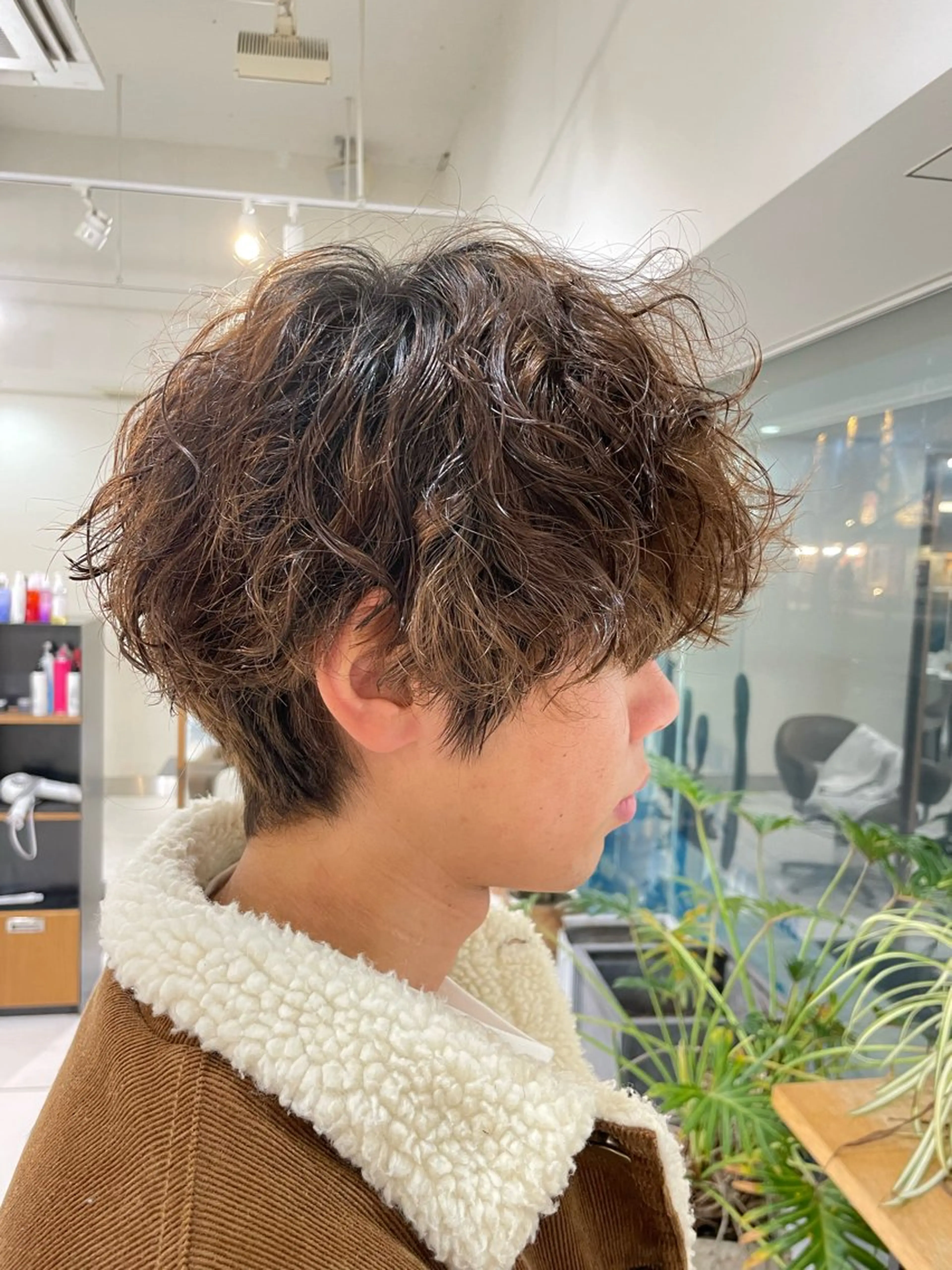 メンズ メンズパーマ カット ヘアカラー [amu]kaho /メンズカット🧃のヘアスタイル