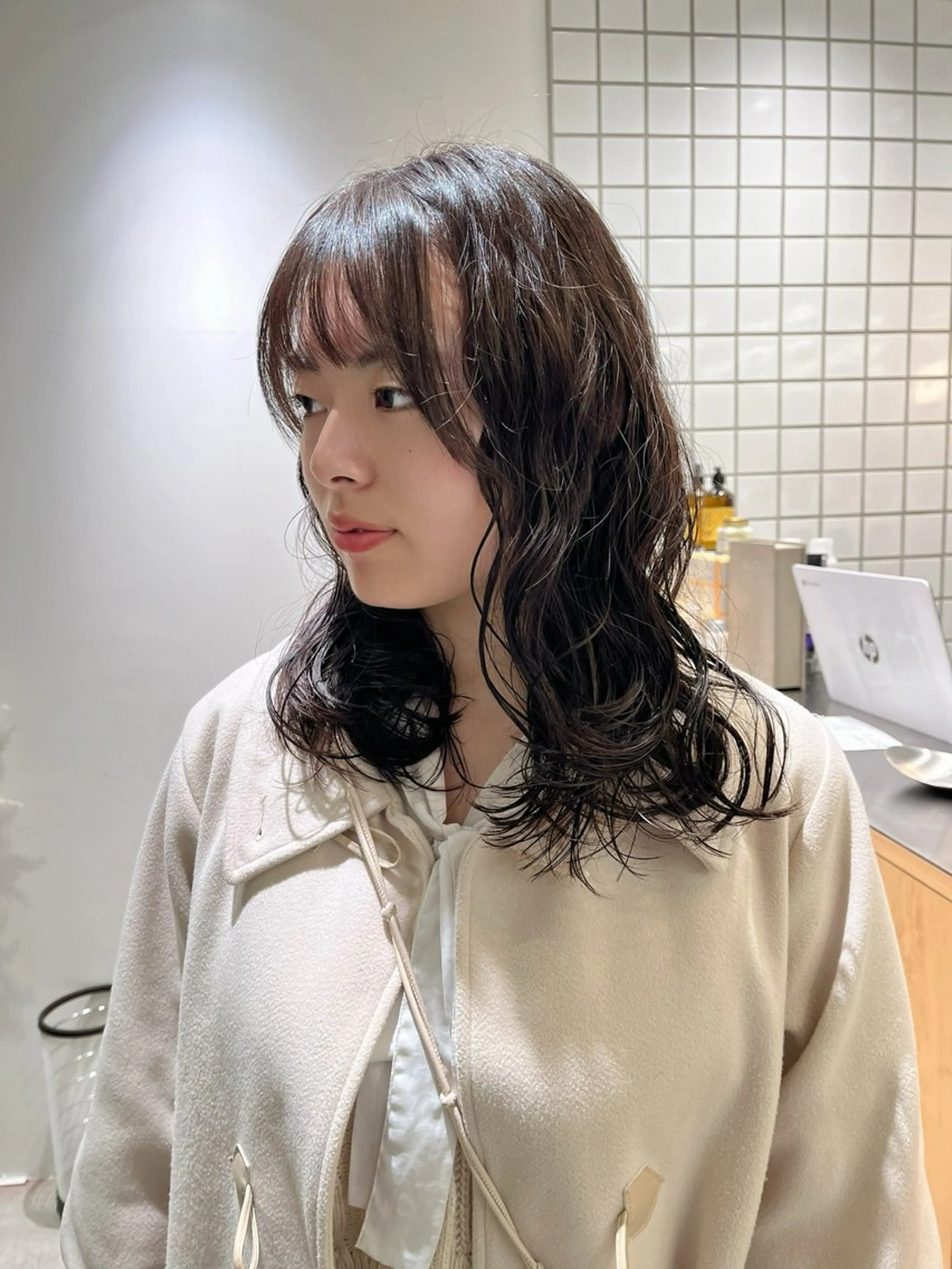 ミディアム パーマ ミディアムパーマ カット パーマ トリートメント 原宿パーマ kazuのヘアスタイル