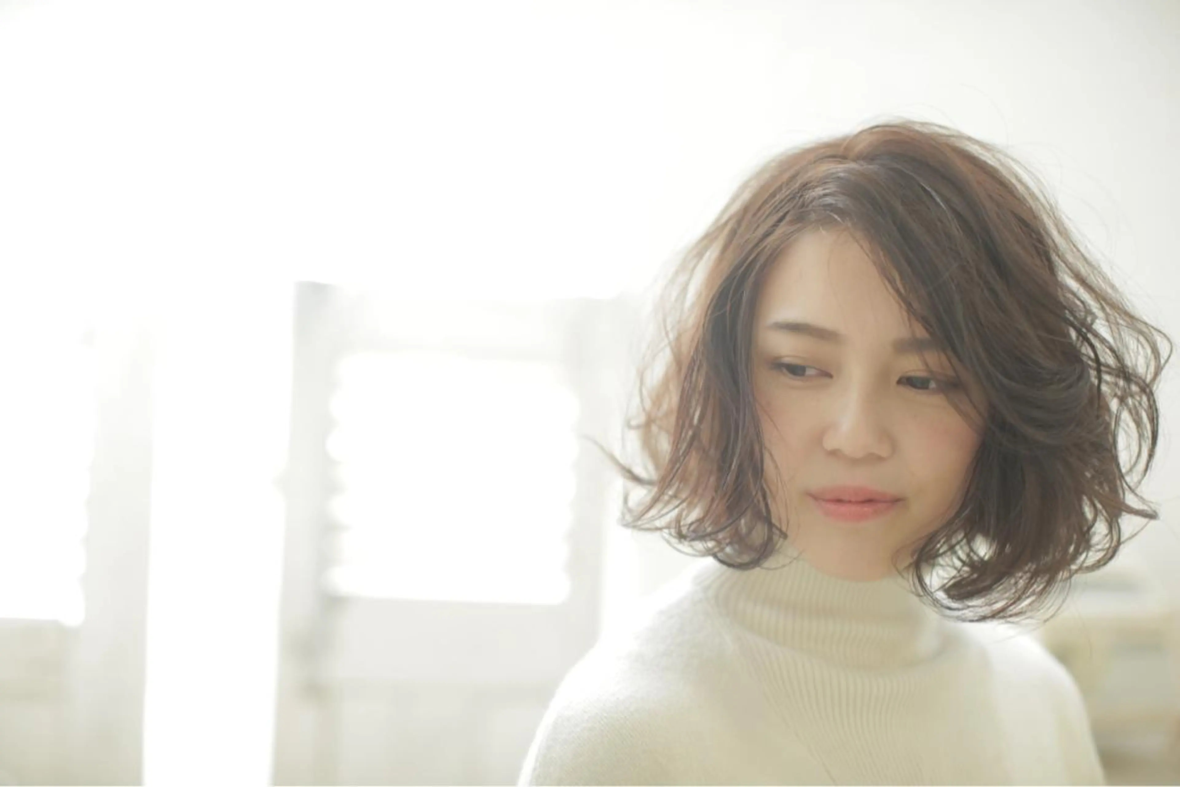 ショート カラー パーマ シールエクステ⭐️ オオミタクヤのヘアスタイル