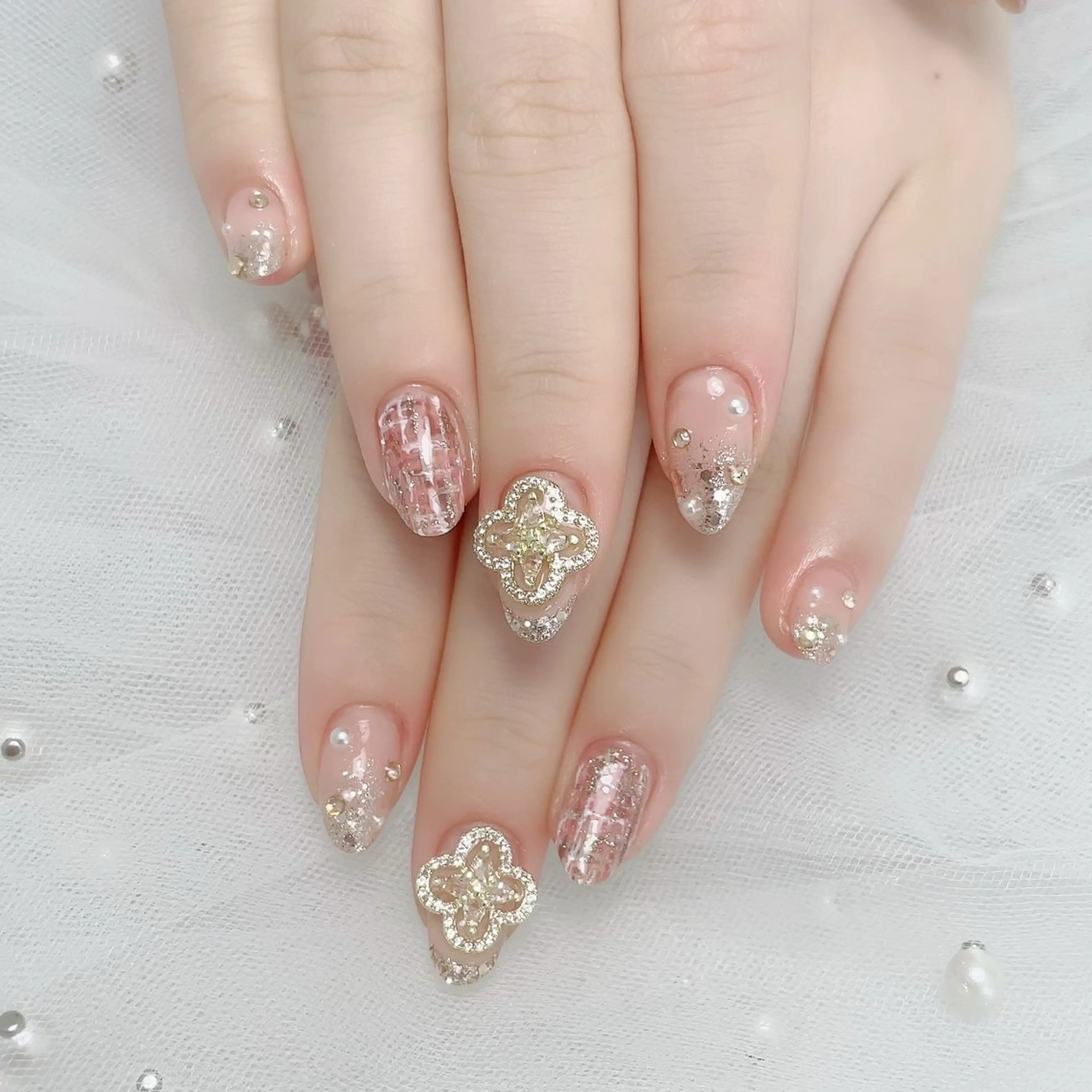 ネイル ツイードネイル ハンドネイル SARA _nailのネイルデザイン