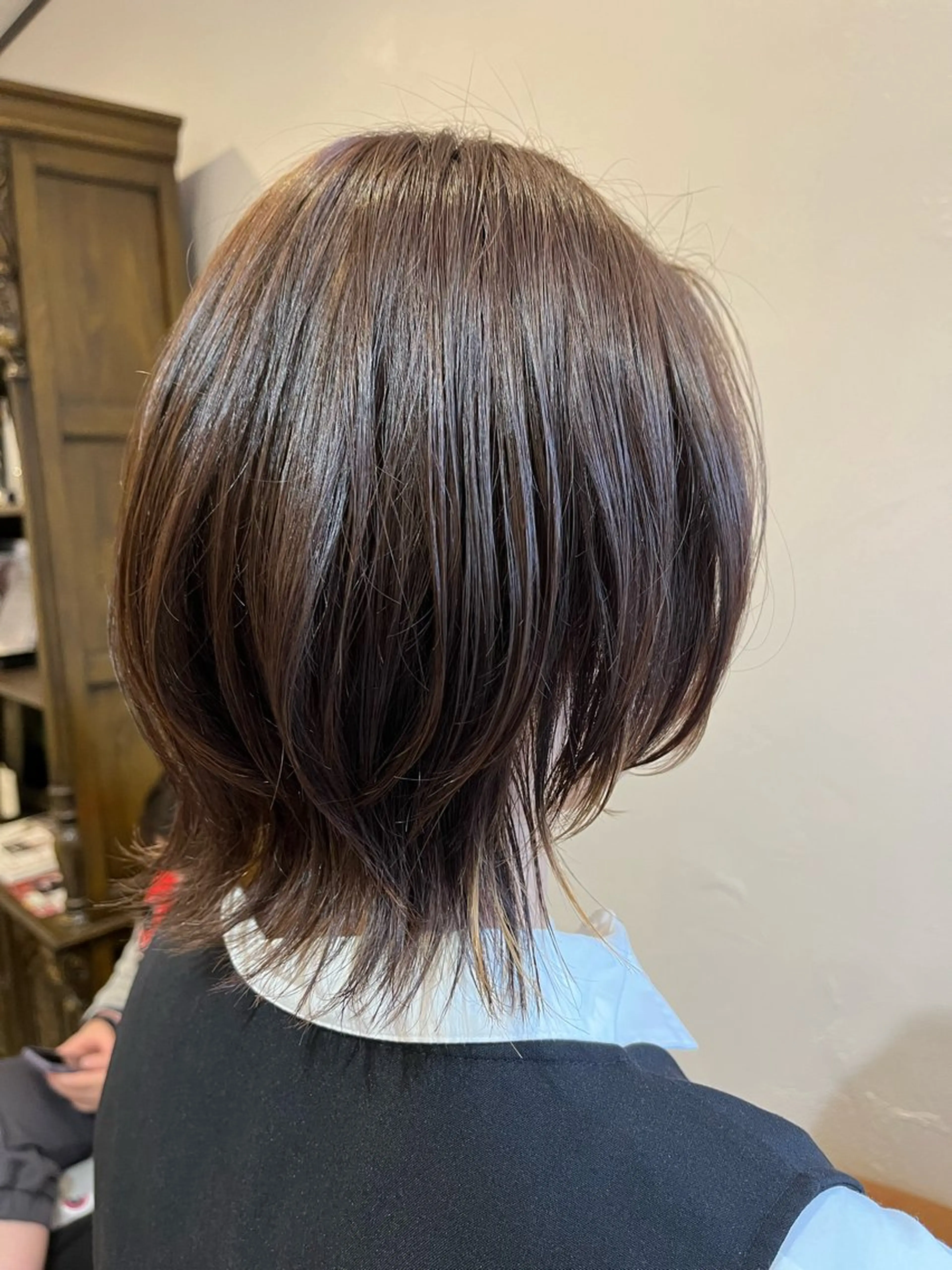 ミディアム カット ヘアカラー 赤み消しカラー 🩵かりんのヘアスタイル