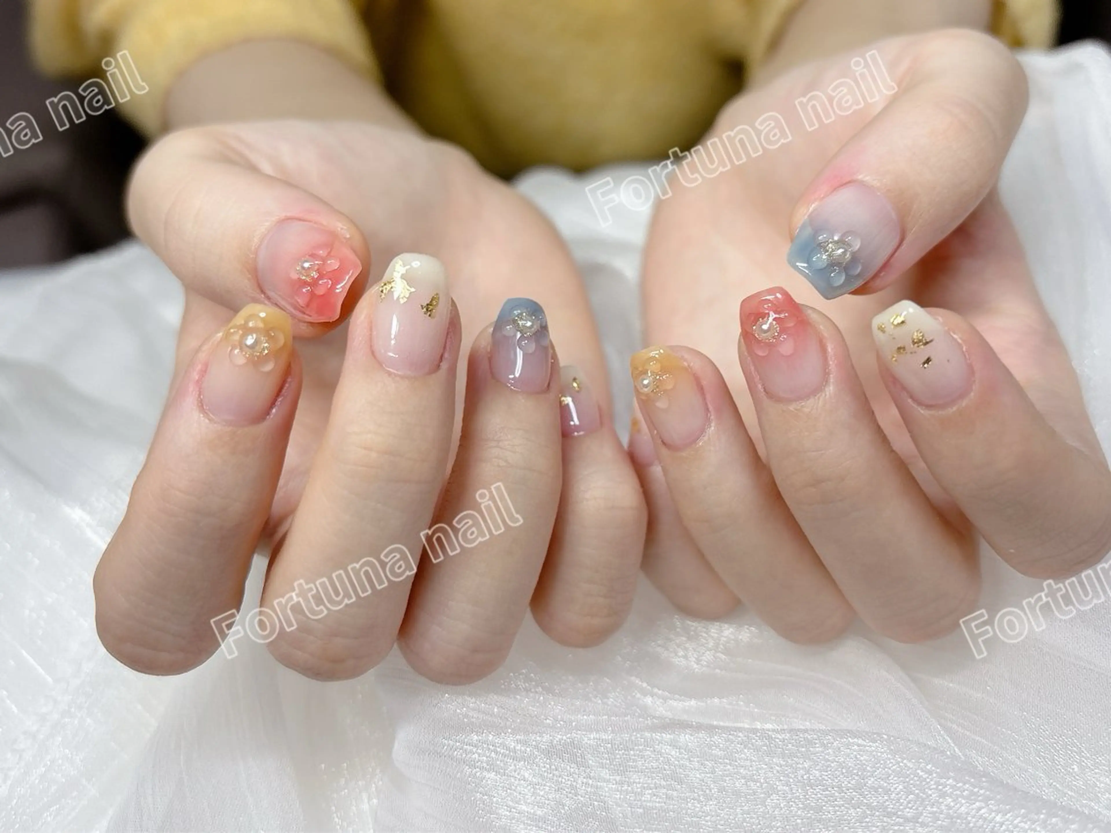 ネイル 持ち込み ハンドネイル ハンドケア Nail •Head スパFortunaのネイルデザイン