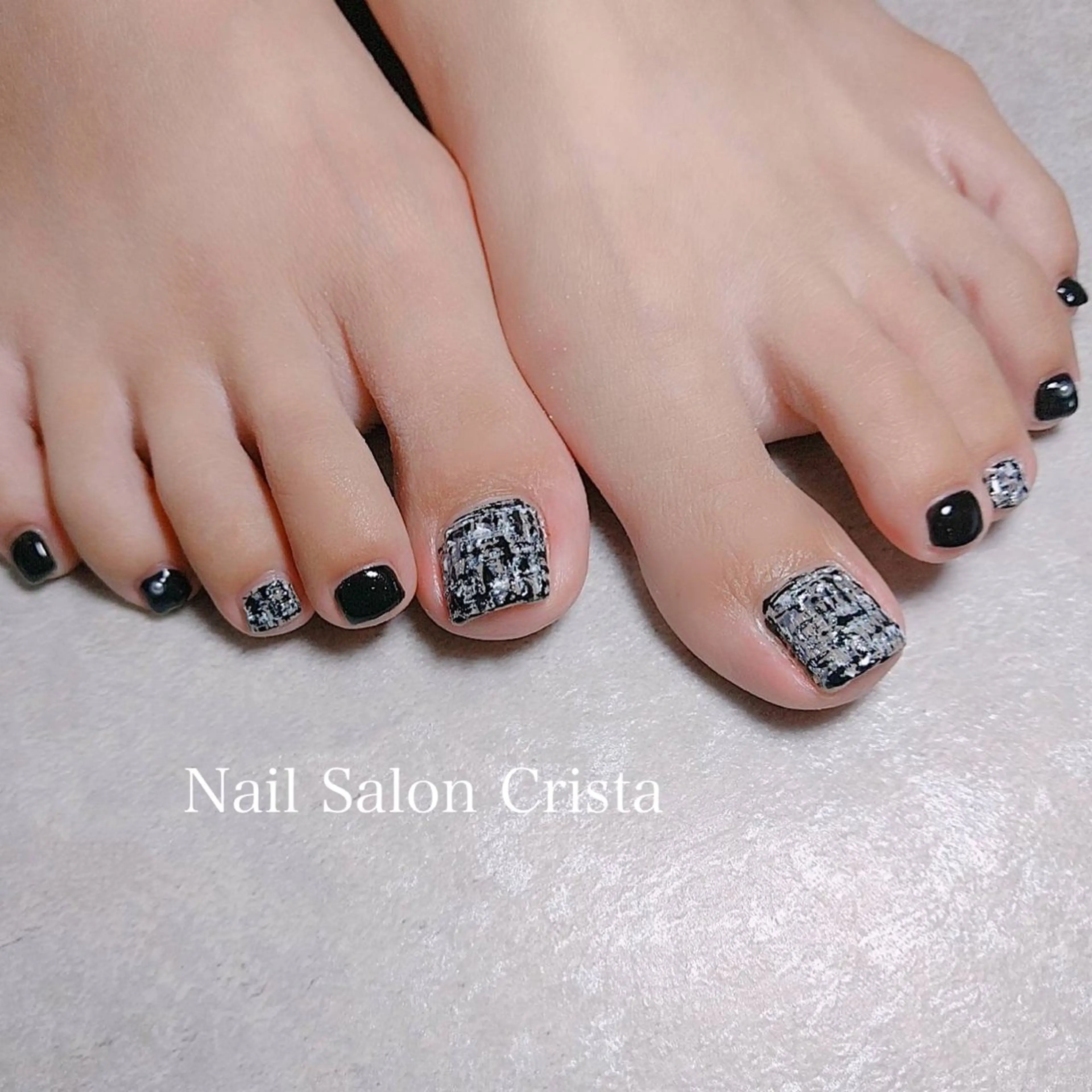 ネイル フットネイル ジェルネイル パラジェル フットネイル CRISTA所属・CRISTA MOMOのネイルデザイン