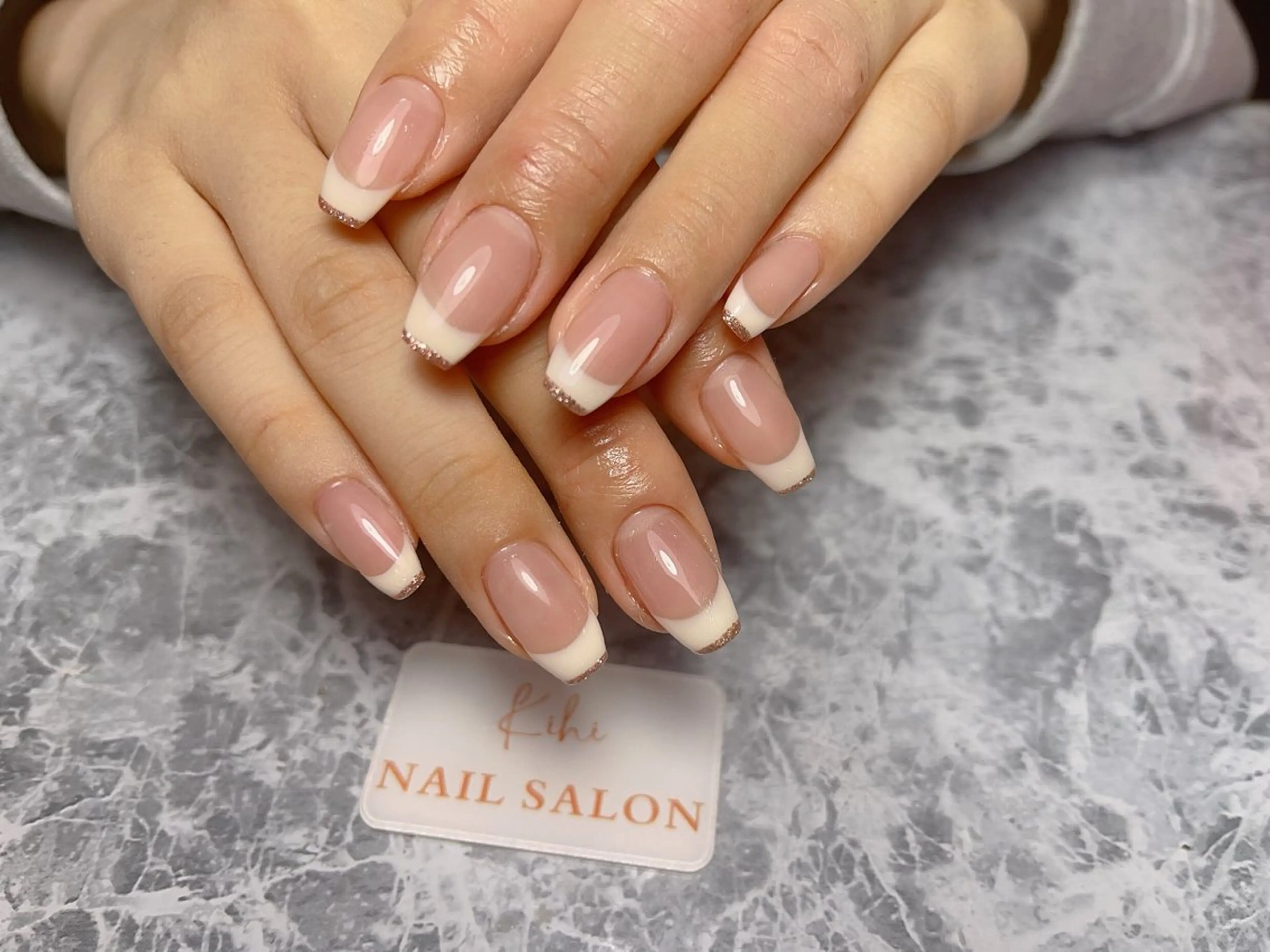 ネイル アートネイル フレンチネイル ジェルネイル グラデーション 韓国ネイル ハンドネイル Nail Salon Kihi さくらのネイルデザイン