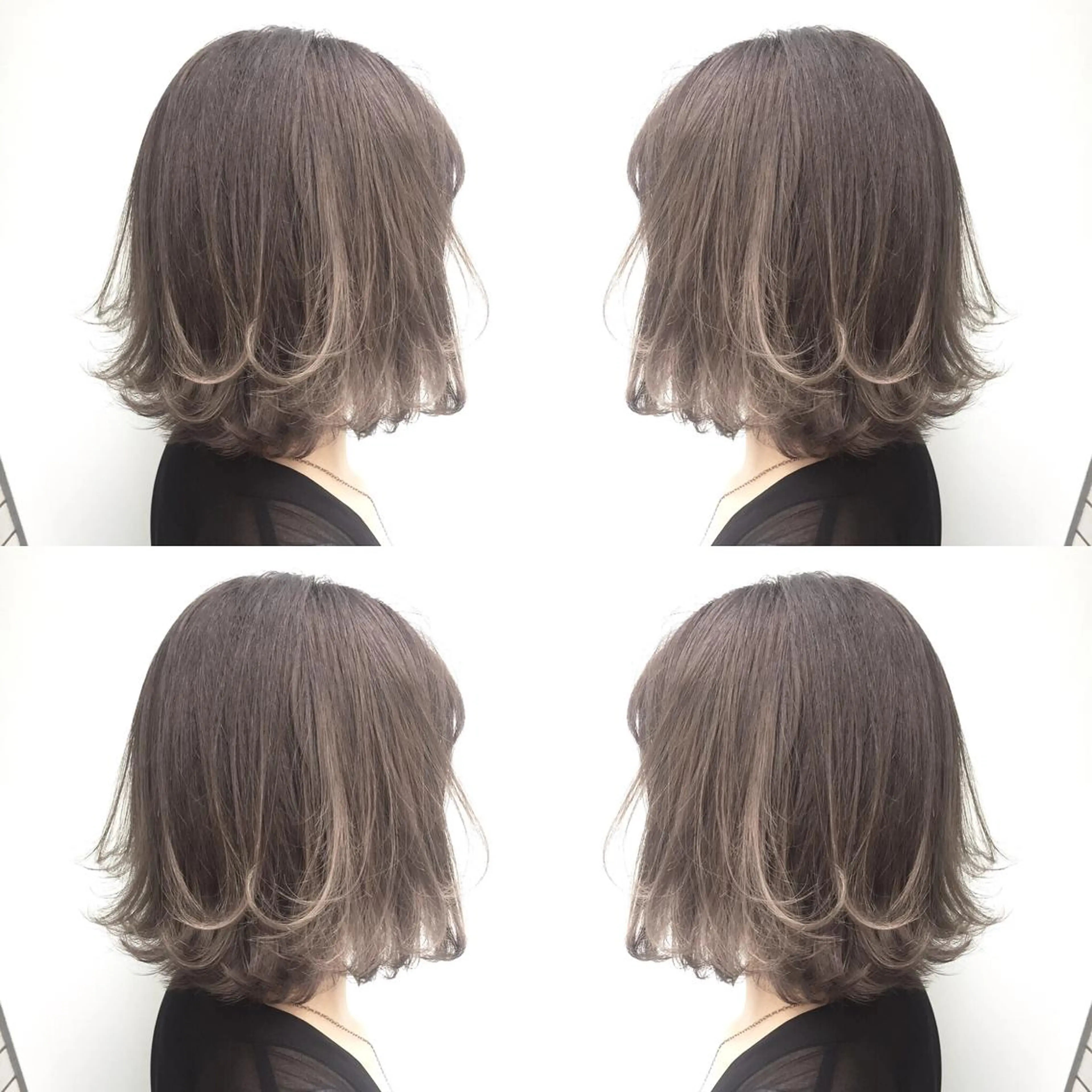 ショート カラー アッシュ ブリーチ ハイライトカラー ハイライト Salon de MiLK所属・露木 啓介のヘアスタイル