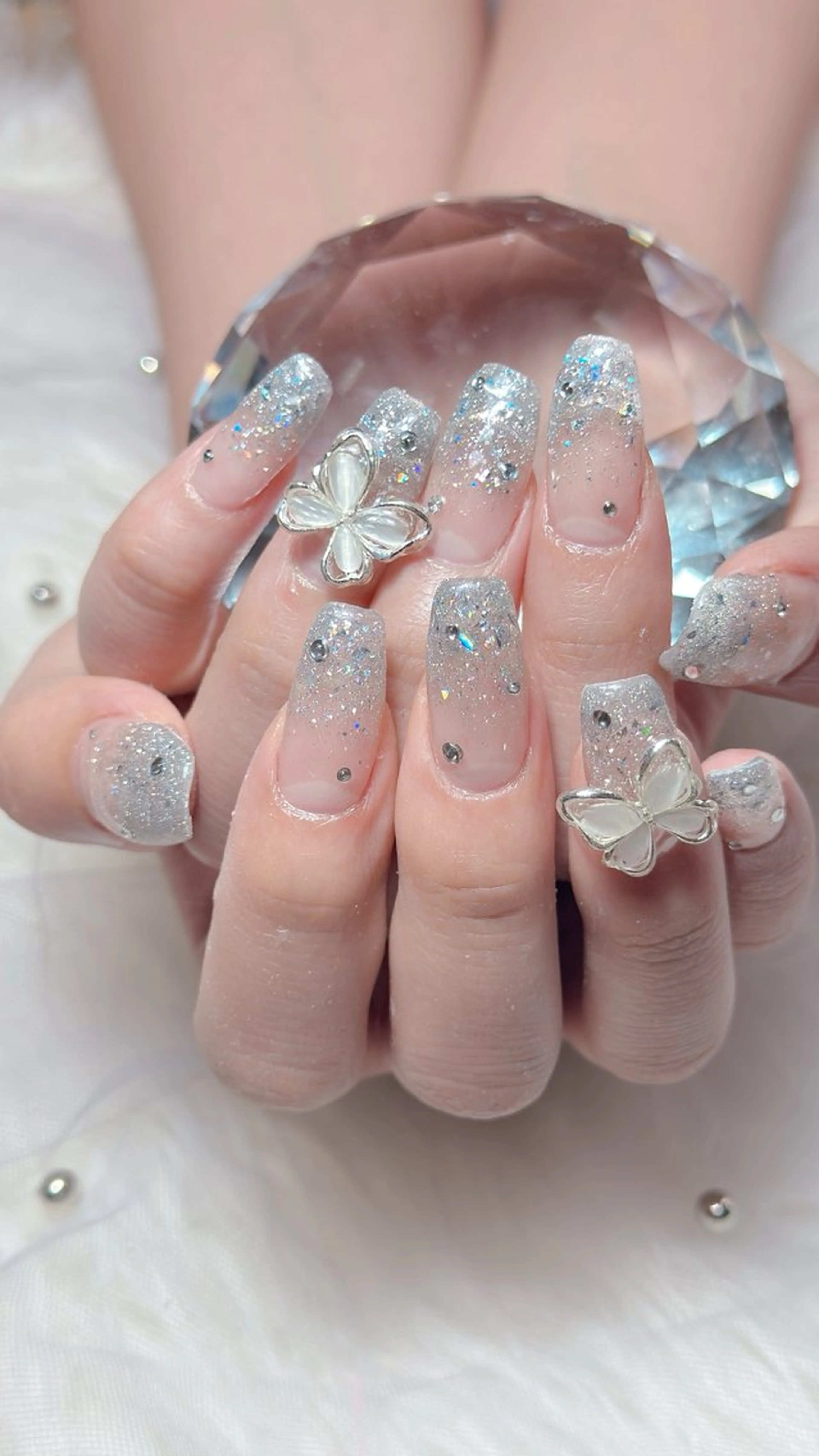 ネイル グラデーション ラメ(グリッター) ラメグラデーション ハンドネイル ハンドケア nail salon espoir所属・nail salon espoirのネイルデザイン