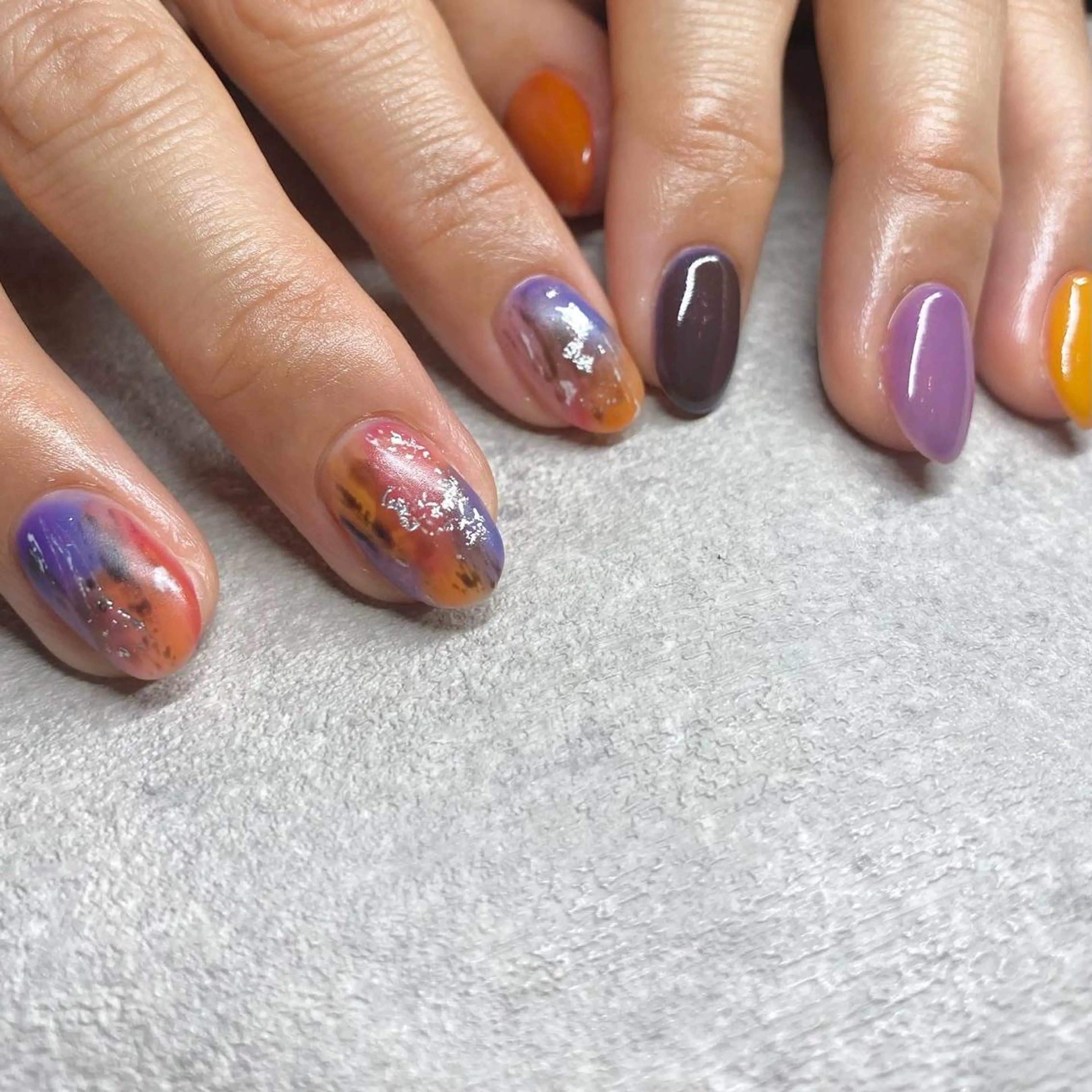 ネイル アートネイル ニュアンスネイル 春ネイル 夏ネイル ハンドネイル 山田 貴子のネイルデザイン