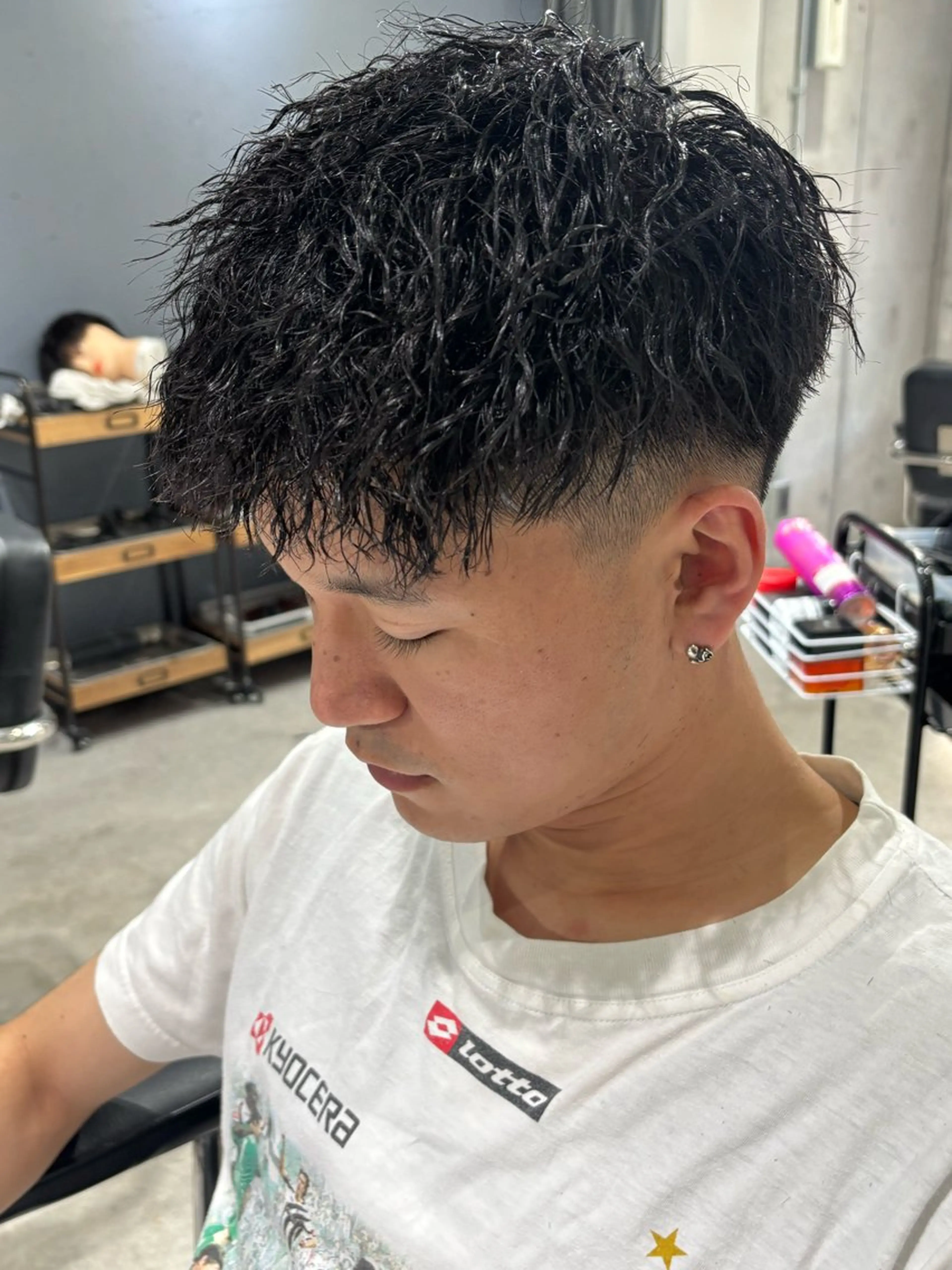 メンズカット＋ツイストパーマの写真