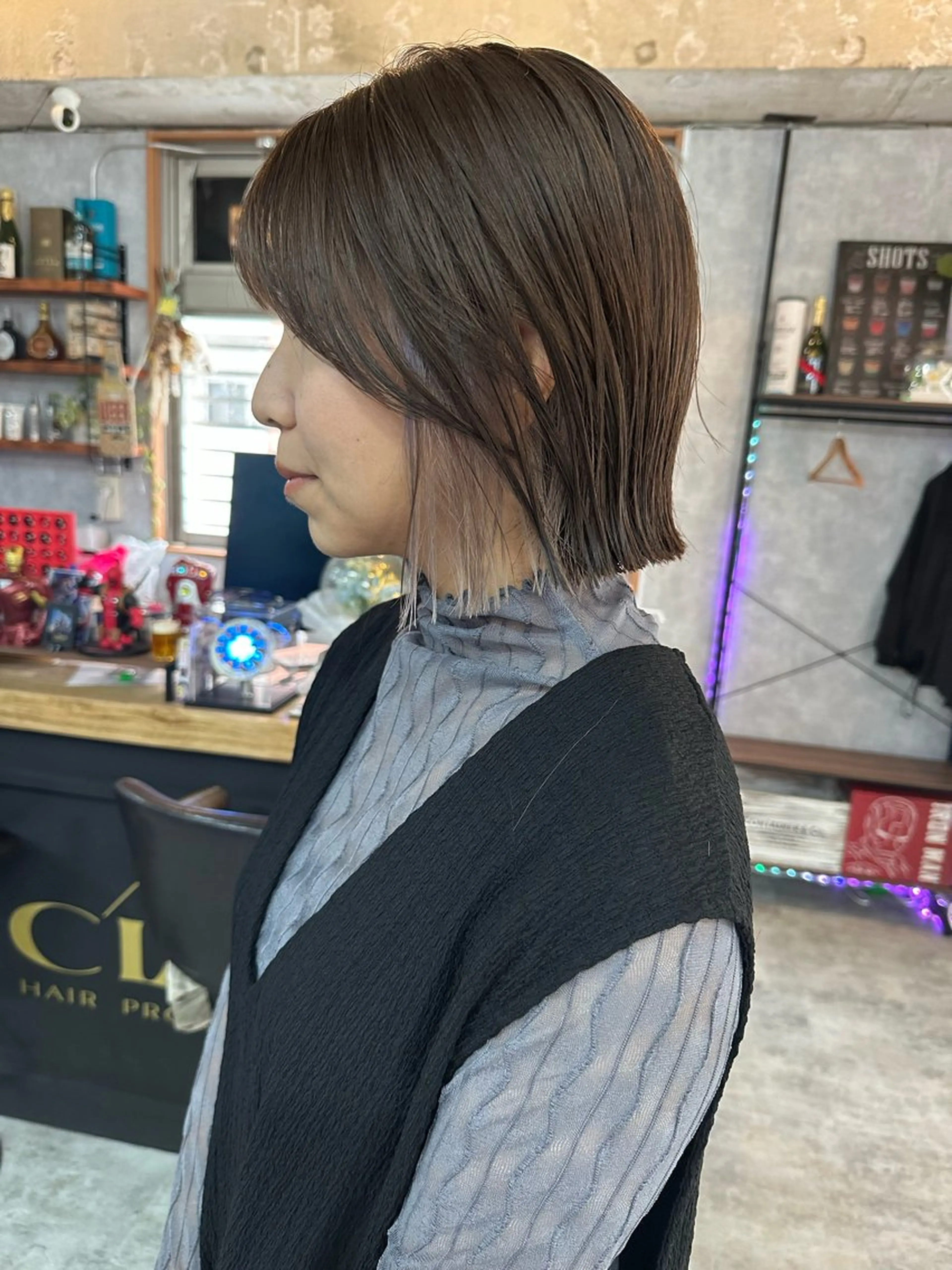 ショート 切りっぱなしボブ ショートボブ ハンサムショート 丸みショート ボブ カット ヘアカラー トリートメント C’LD hair  produce /シールドヘア所属・モテ髪/ボブ/ショー ト/アダチフウトのヘアスタイル