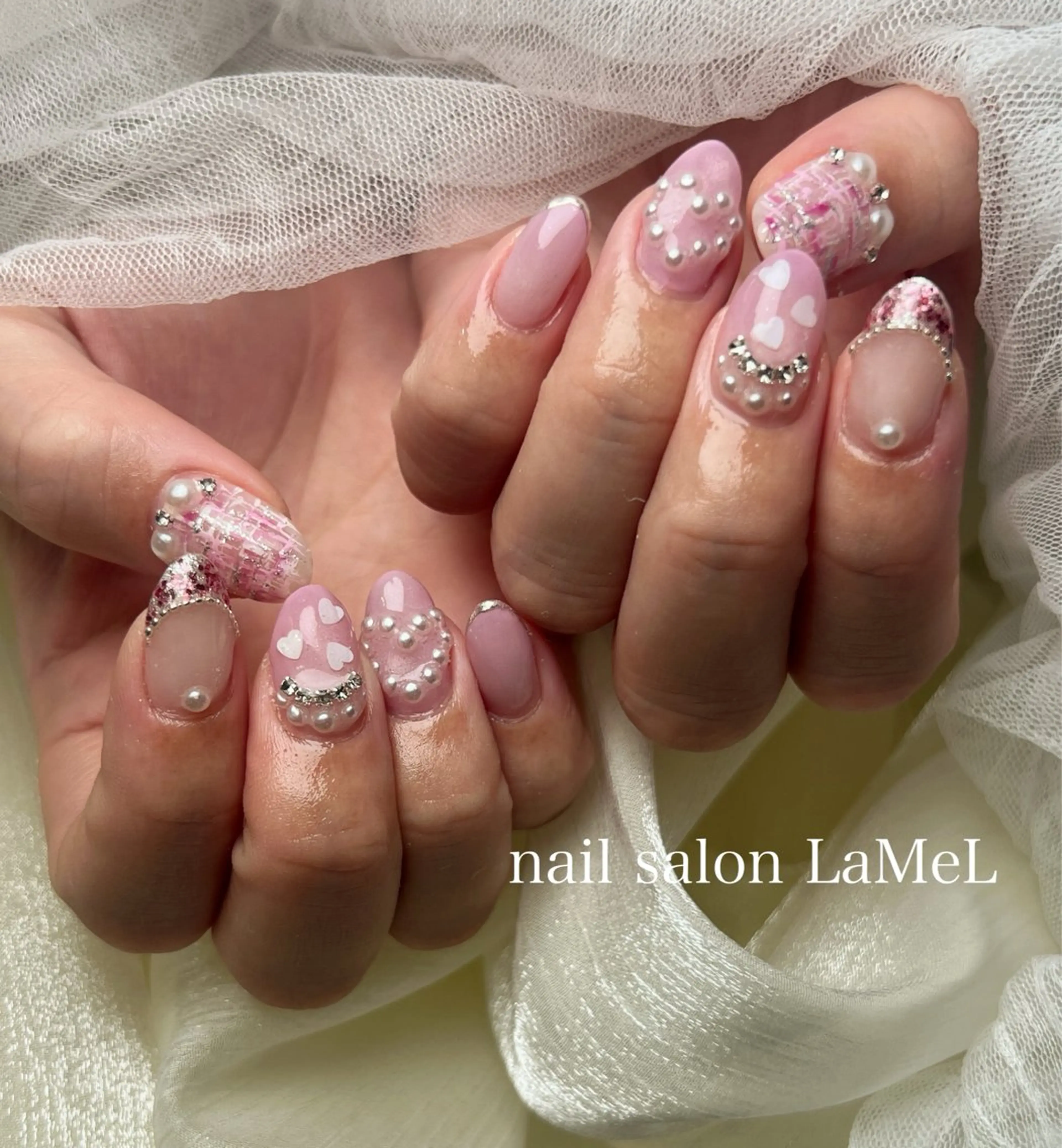 【新規＆再来】デザイン好きの方おすすめ😊ゴージャスネイルコース💅（オフ料金込み）の写真