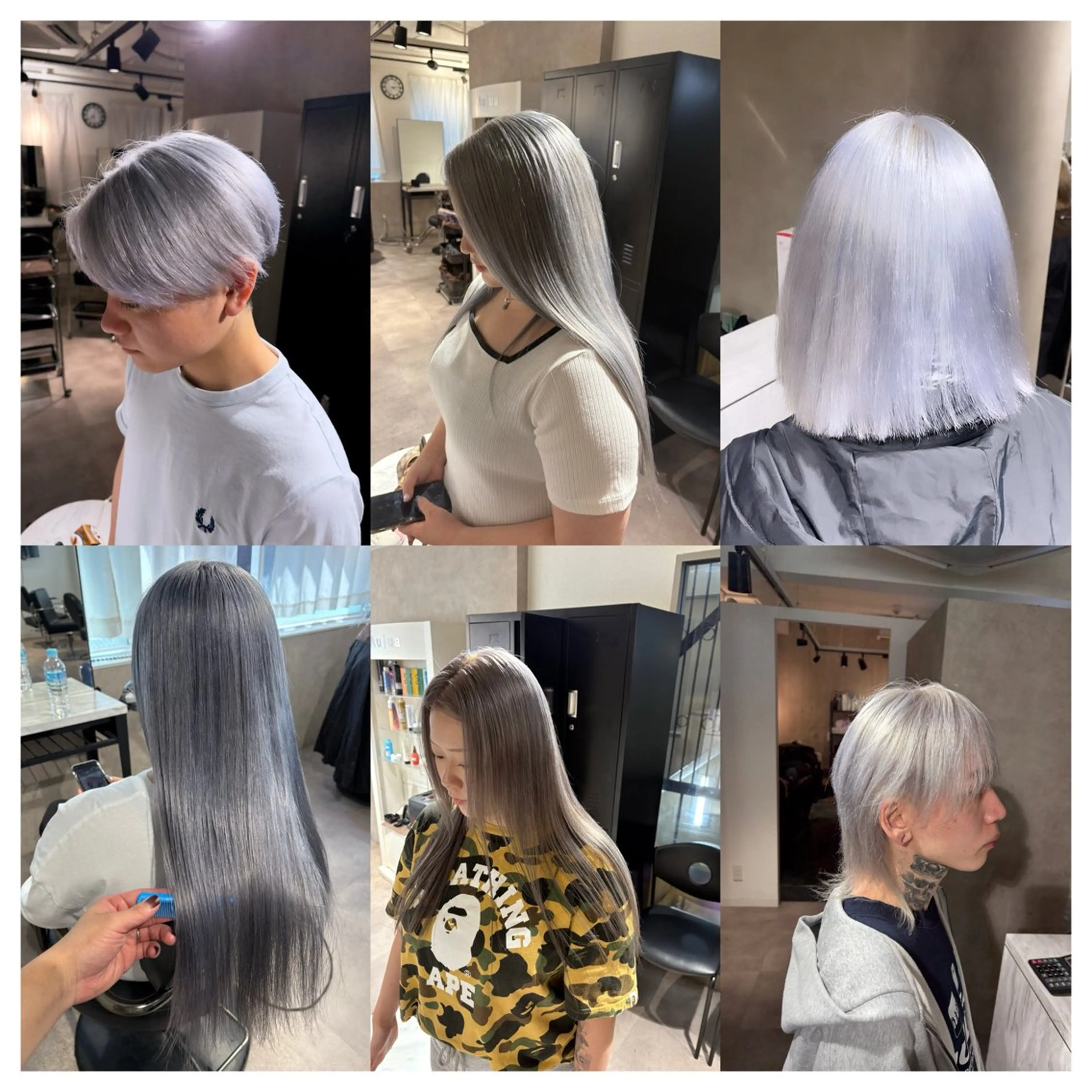 カラー ヘアカラー ヘアセット Seleneコウキ ブリーチ/ハイトーンのヘアスタイル