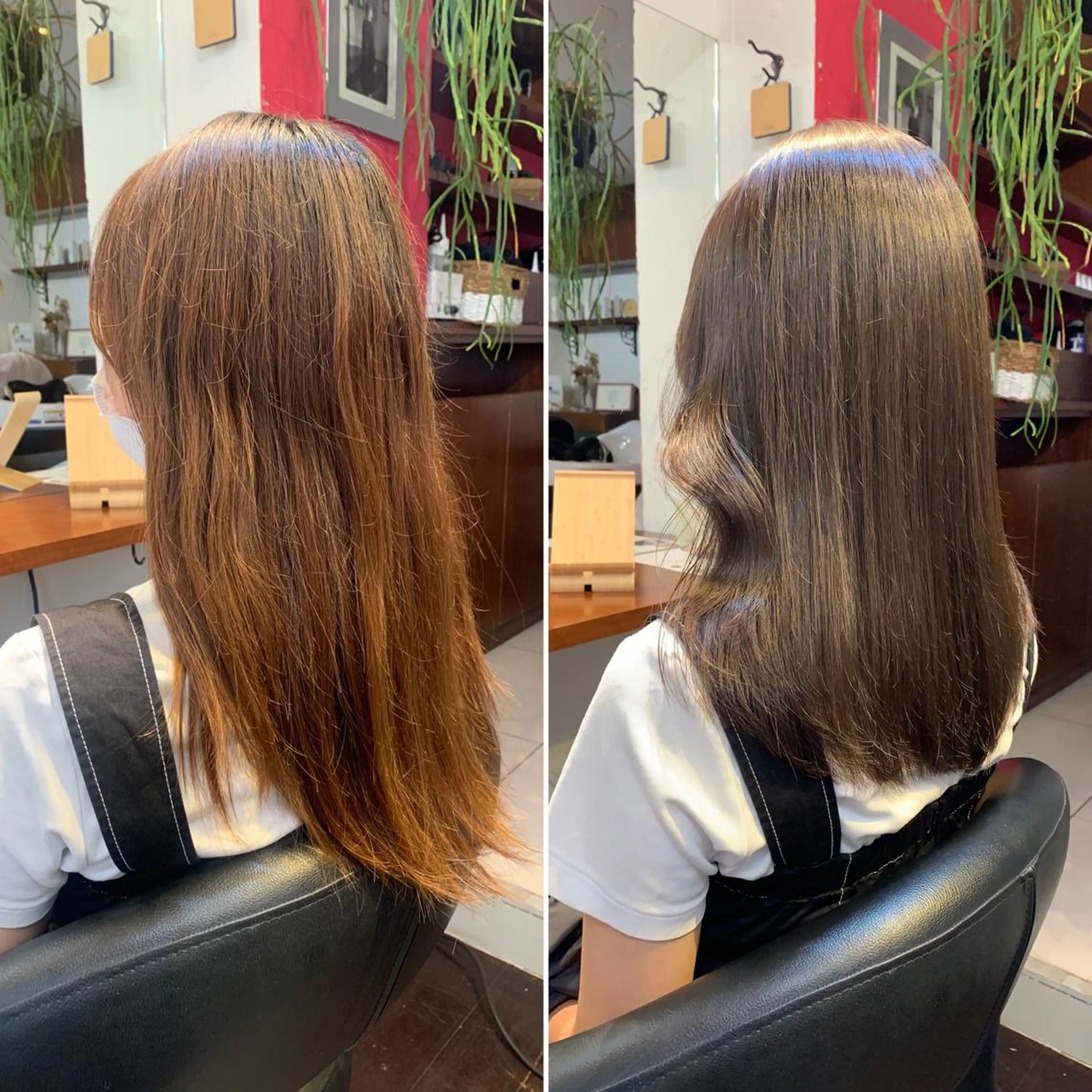 ミディアム カラー 髪質改善 トリートメント カット ヘアカラー トリートメント 髪質改善/レイヤー カット🍌ユウシのヘアスタイル