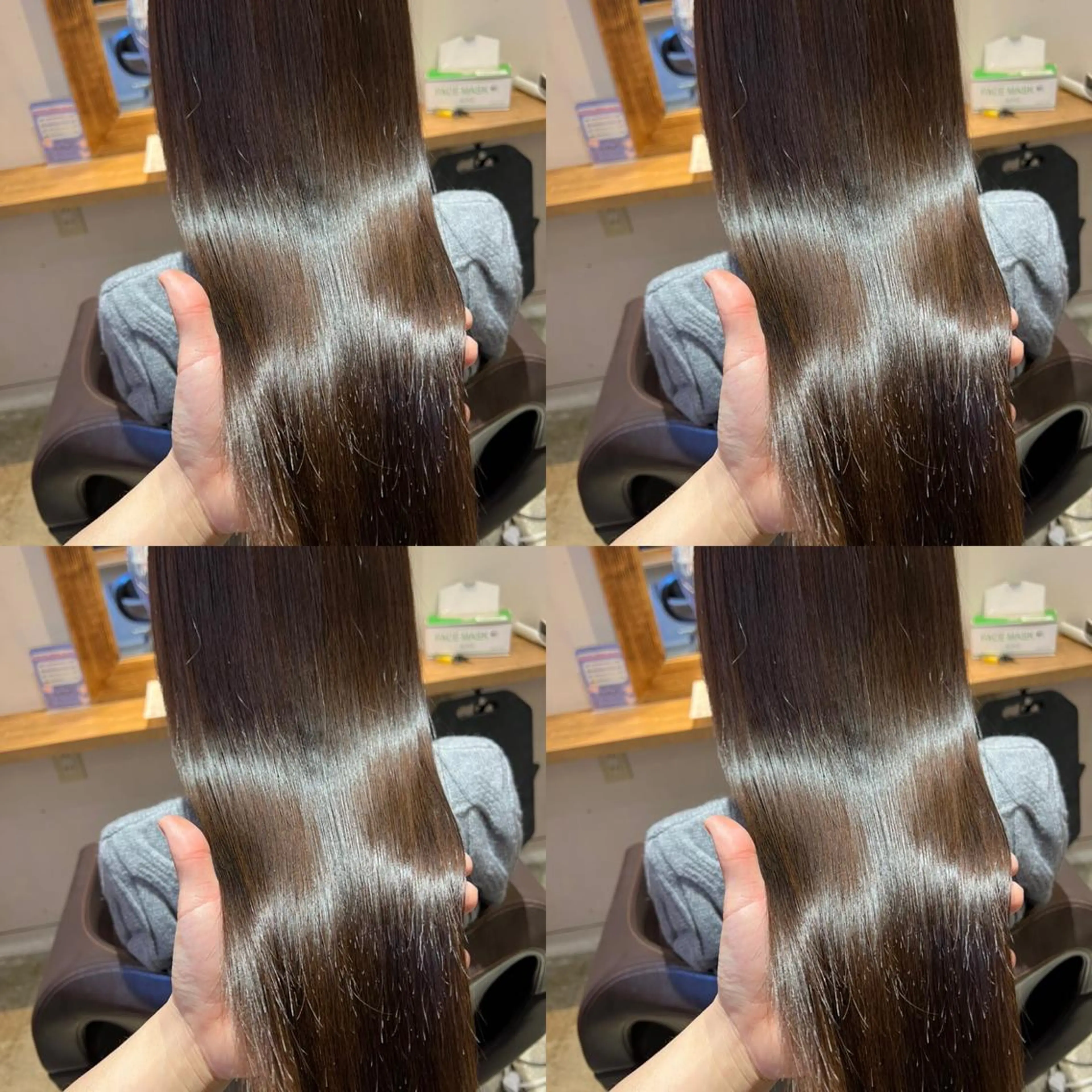 ロング カラー グレージュ 韓国レイヤー ×髪質改善✨純大のヘアスタイル