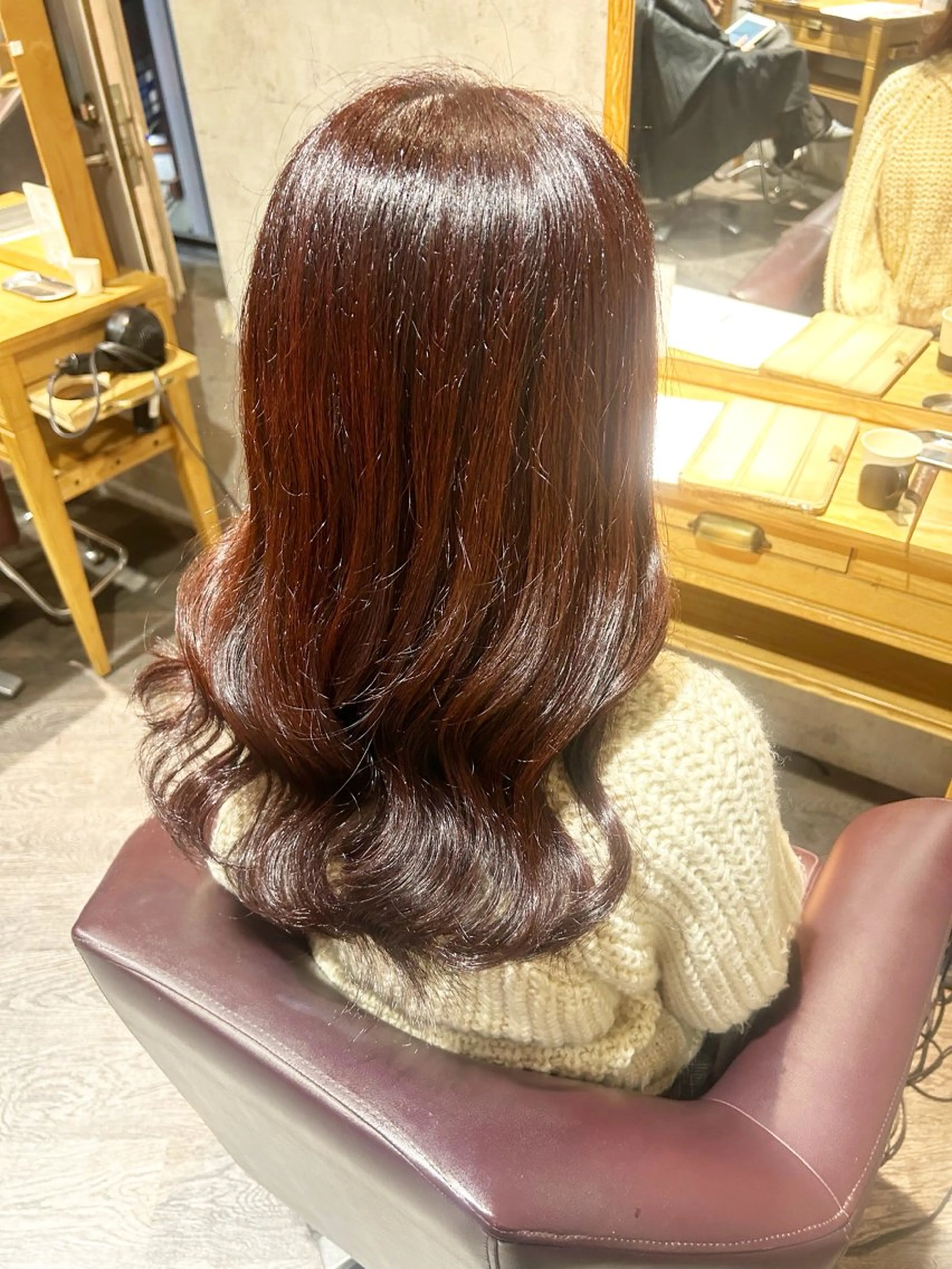 セミロング カラー ブラウンカラー ピンクカラー ピンクブラウン カット ヘアカラー トリートメント パーソナルカラー 診断🍀マリンのヘアスタイル