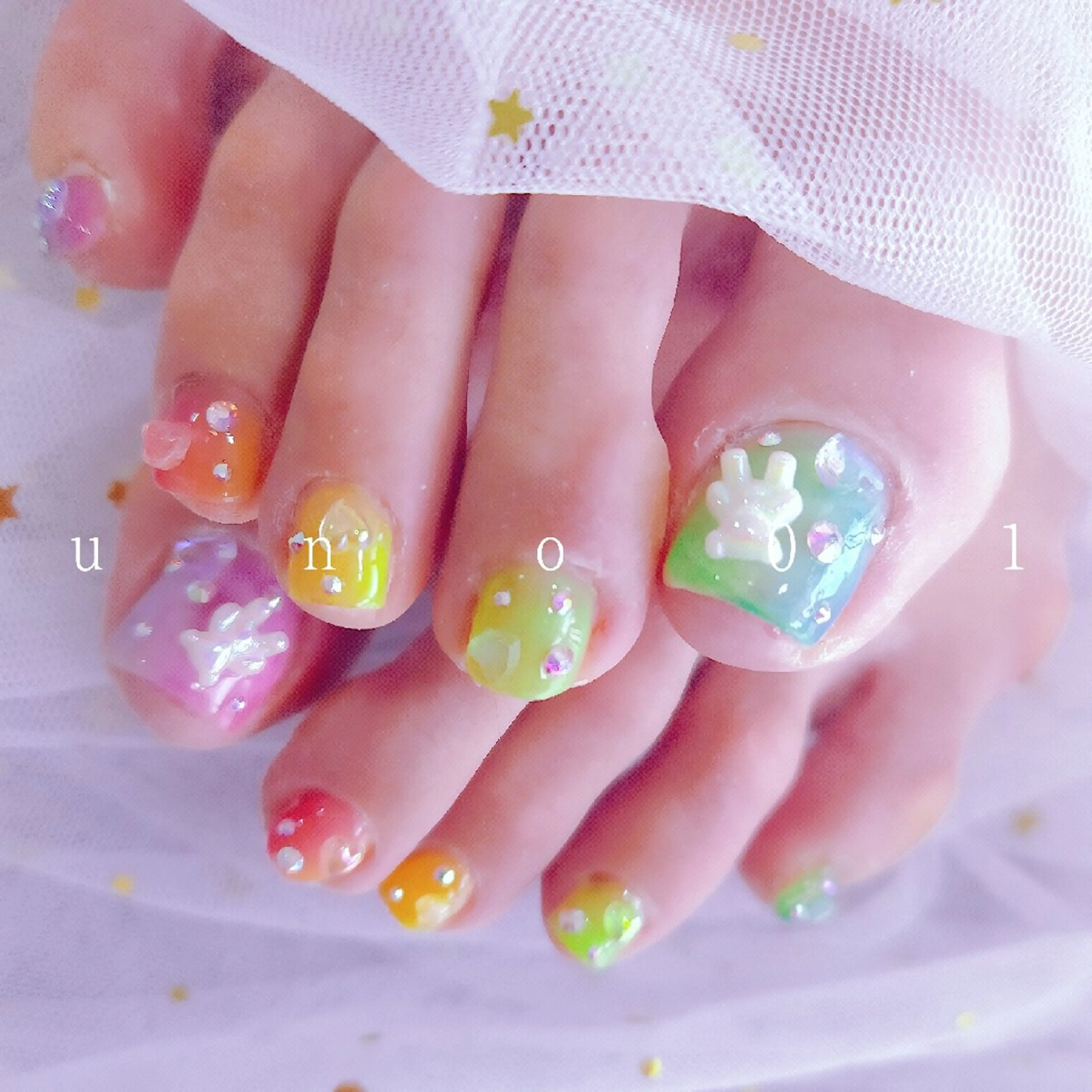 ネイル フットネイル u   n   o  n a i l 01のネイルデザイン