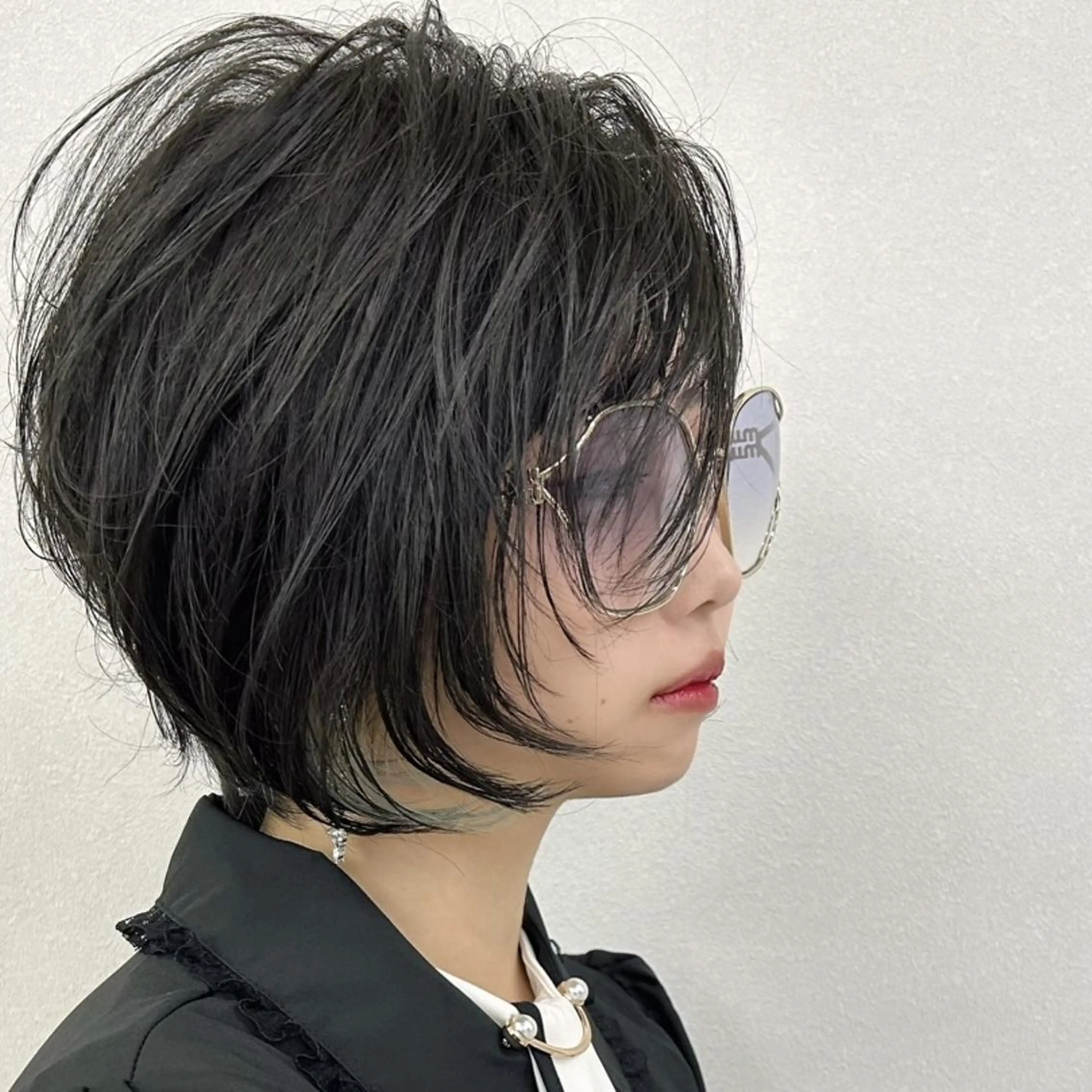 ショート ショートボブ ボブ ショートヘア カット Halo/長居美容室 ショート/ROKIのヘアスタイル