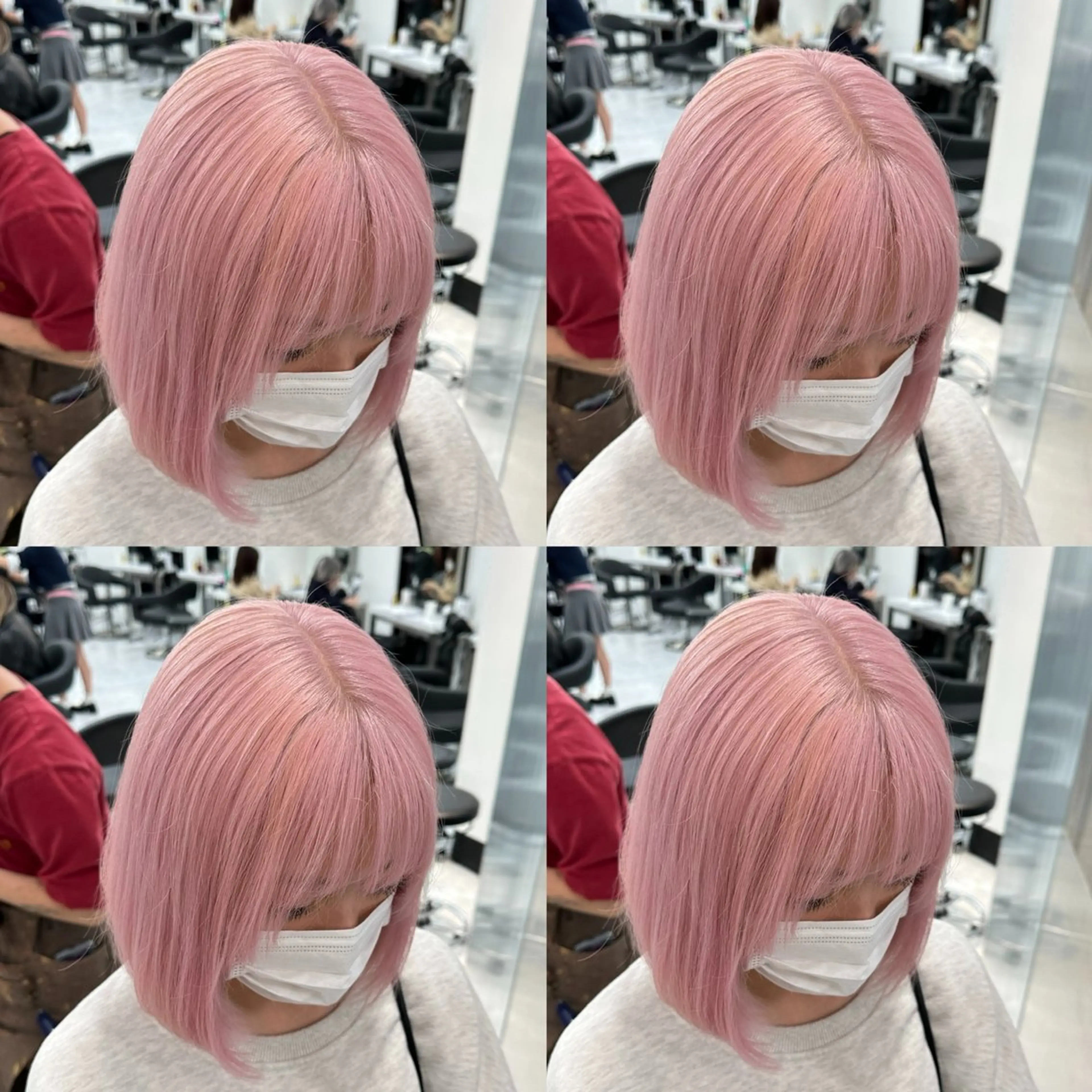 ロング カラー ケアブリーチ 韓国レイヤーKYONのヘアスタイル