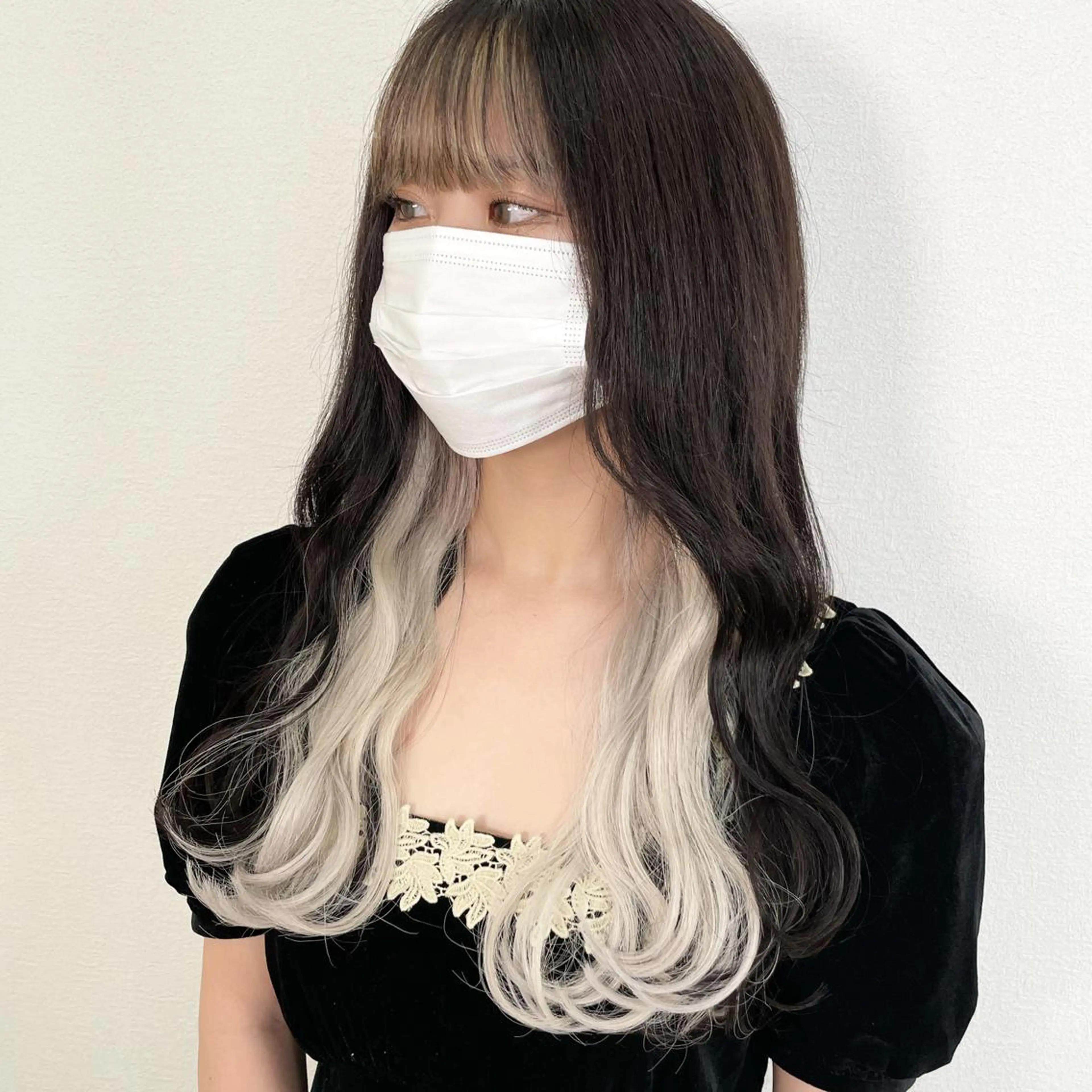 セミロング カラー インナーカラー エクステ 失敗したくない人へ ハイトーン美容師のヘアスタイル