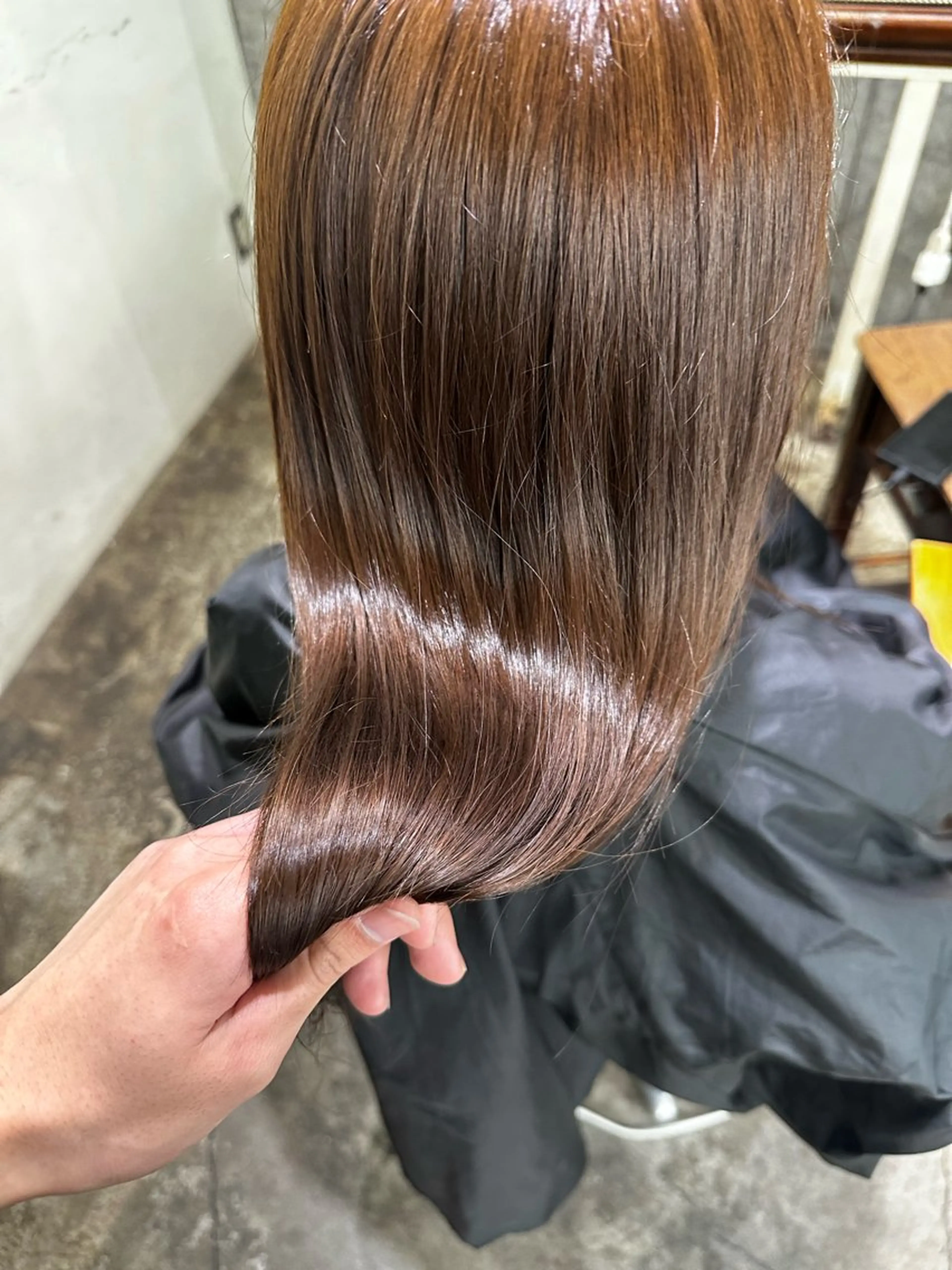 セミロング ヘアカラー トリートメント 【💎ツヤ髪💎】 ダメージレスカラー✨のヘアスタイル