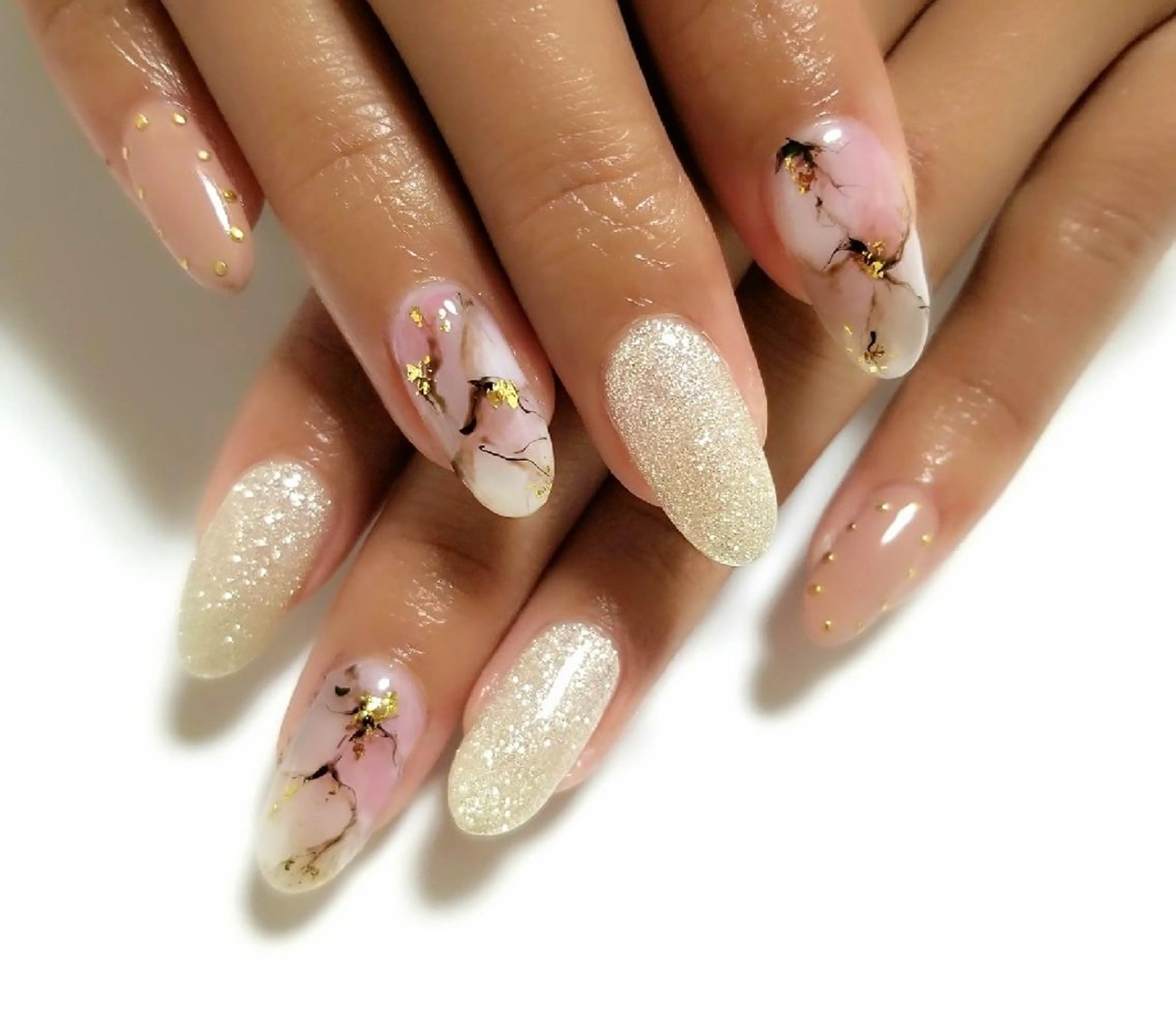 ネイル 大理石ネイル(マーブル) Lien nail リアン　ネイルのネイルデザイン