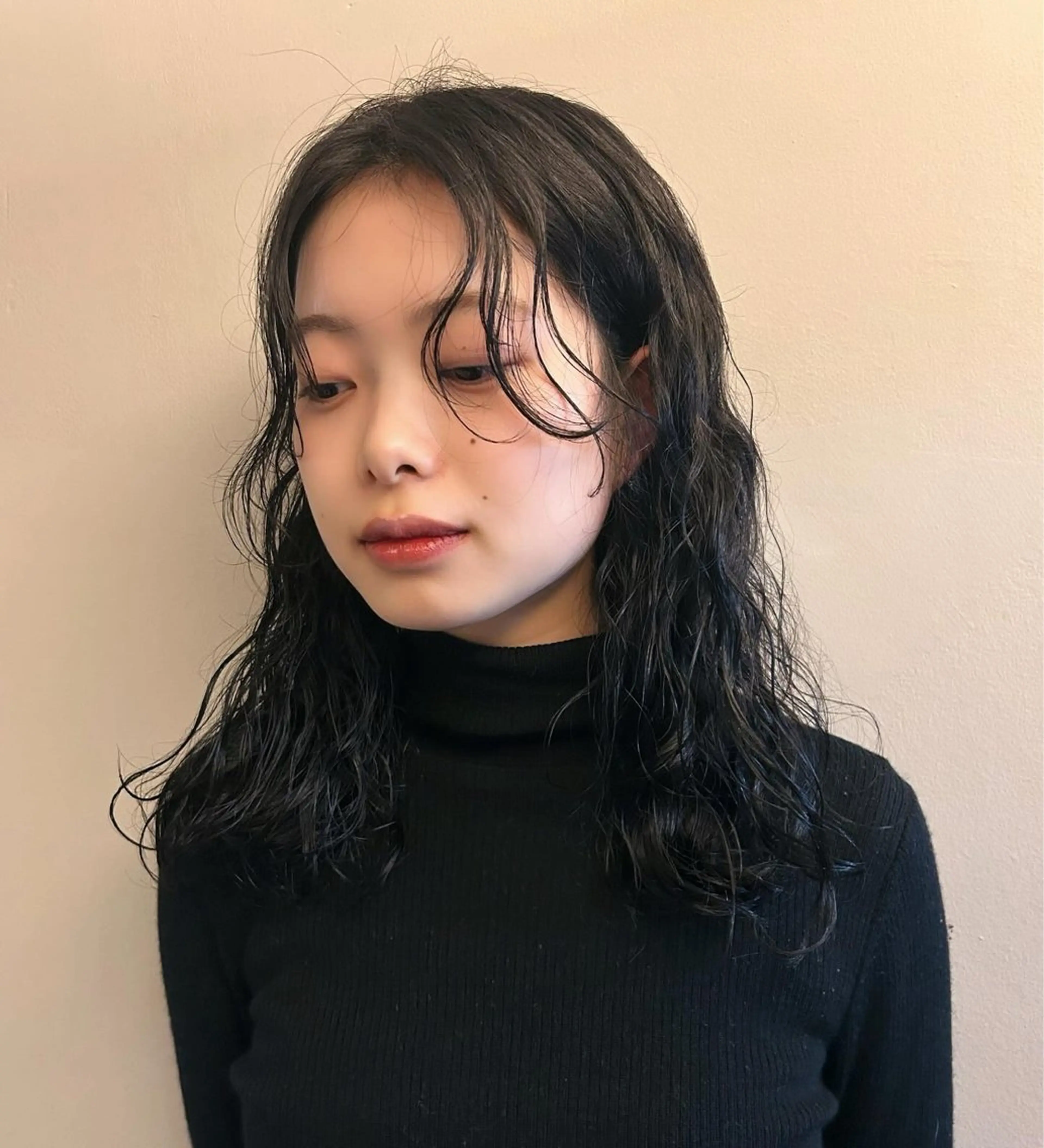 ミディアム パーマ ミディアムパーマ 伸ばしかけ tete nico所属・似合わせ/ヘアカラー nanami🌸のヘアスタイル