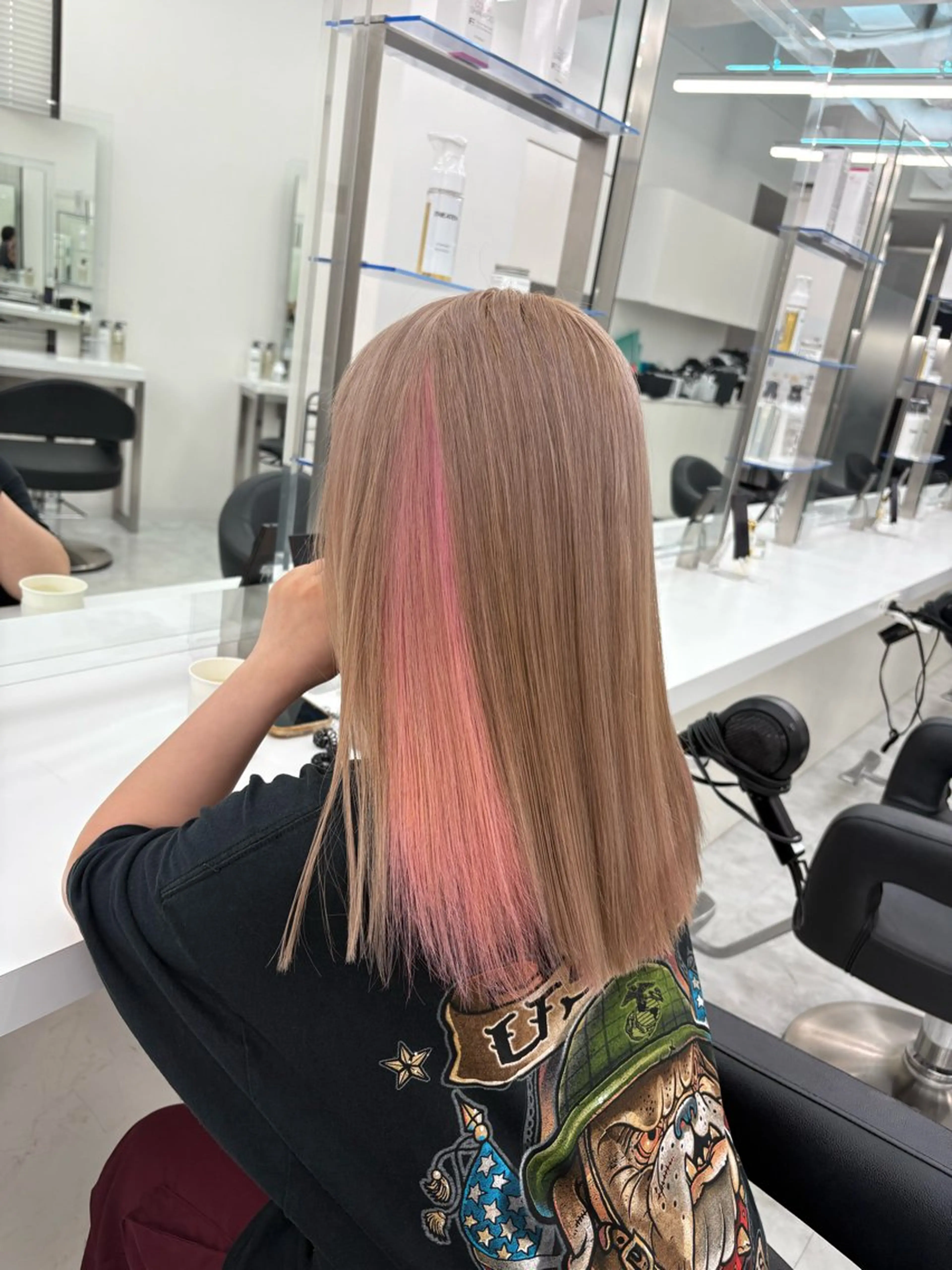 ロング カラー kazuki🍑韓国 トレンド暖色🫗のヘアスタイル