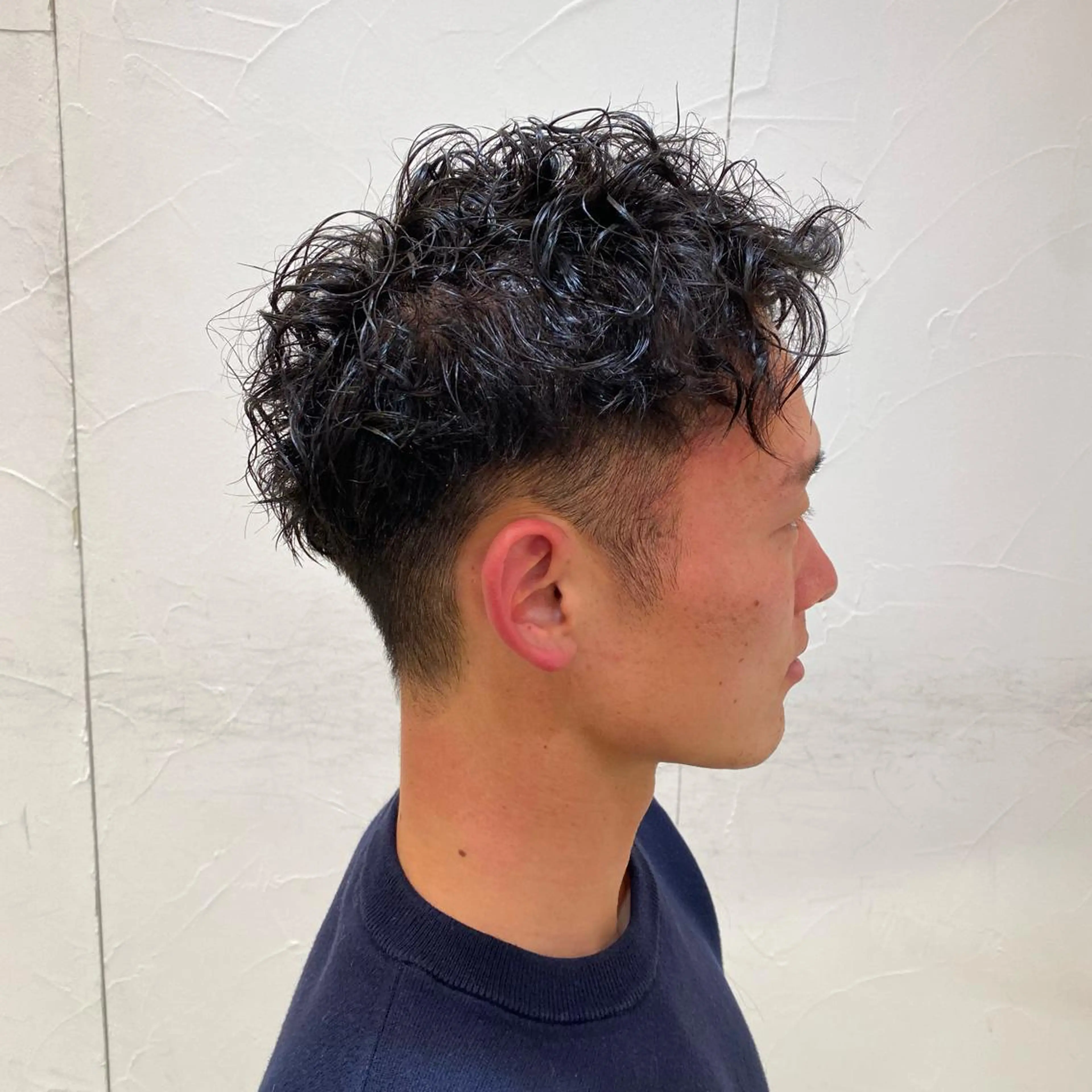 ショート パーマ メンズ カット パーマ メンズ特化型美容師 栗山勇人のヘアスタイル