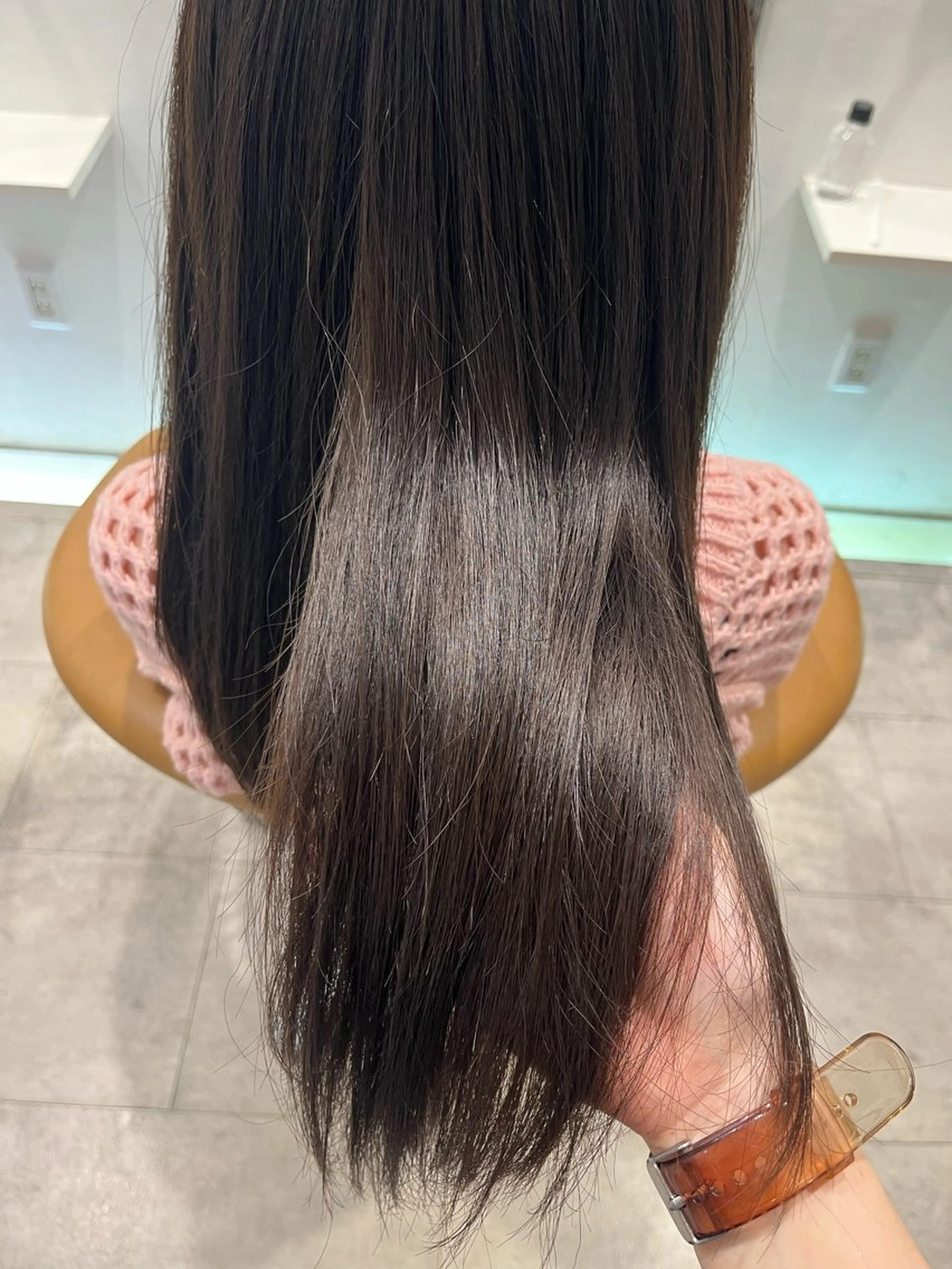 カラー ブラウンカラー オリーブブラウン ヘアカラー TONAI　Rem所属・中田 舞桜のヘアスタイル